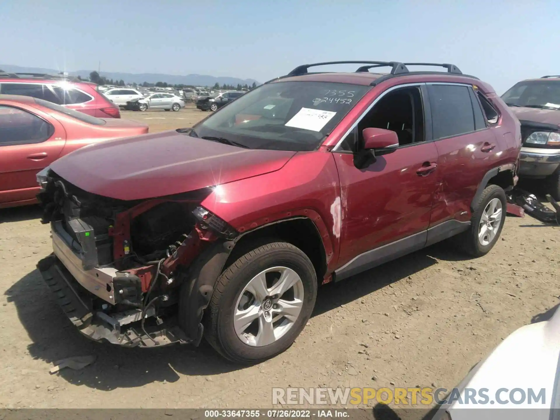 2 Photograph of a damaged car 4T3M6RFV9MU024452 TOYOTA RAV4 2021