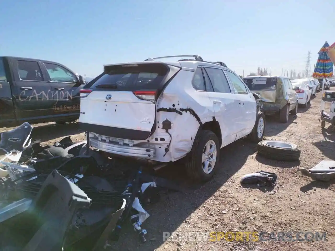 4 Photograph of a damaged car 4T3MWRFV1MU044615 TOYOTA RAV4 2021