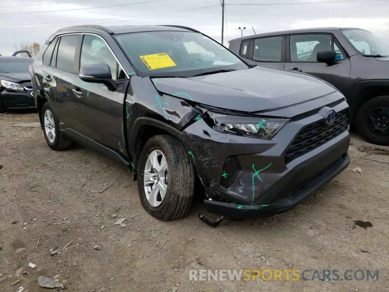 1 Photograph of a damaged car 4T3MWRFV9MU013211 TOYOTA RAV4 2021