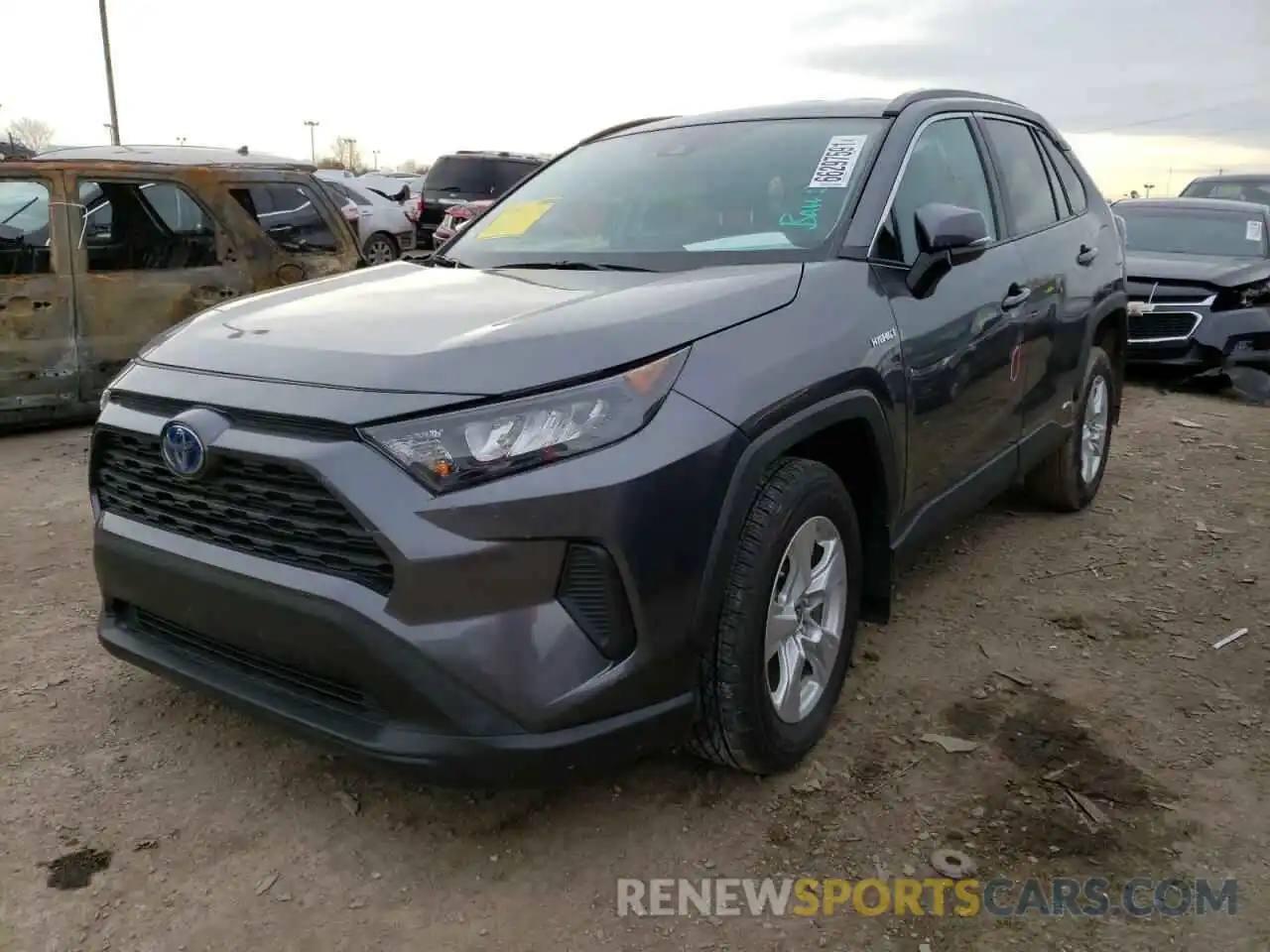 2 Photograph of a damaged car 4T3MWRFV9MU013211 TOYOTA RAV4 2021