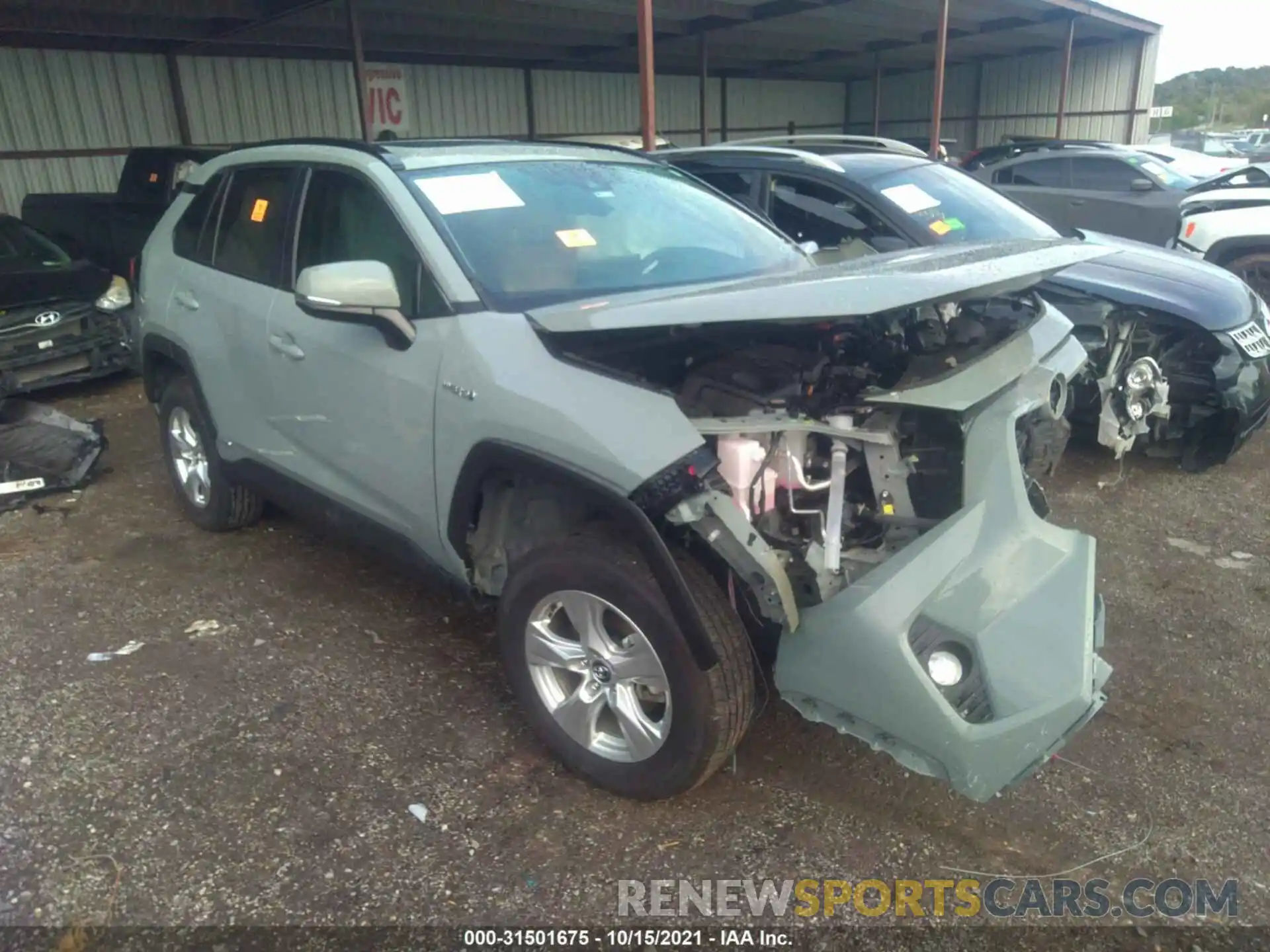 1 Photograph of a damaged car 4T3R6RFV0MU025995 TOYOTA RAV4 2021