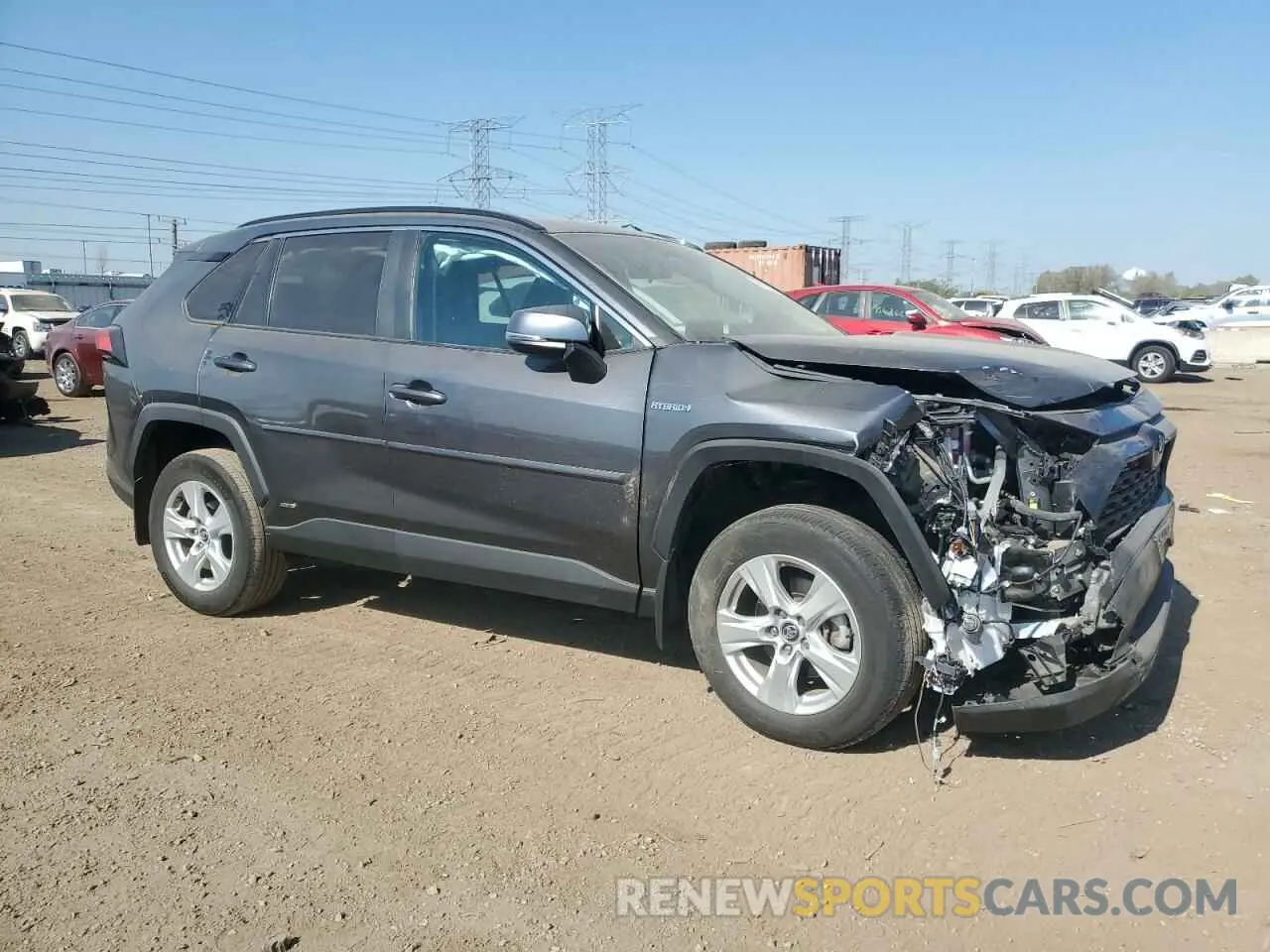 4 Photograph of a damaged car 4T3R6RFV1MU009644 TOYOTA RAV4 2021