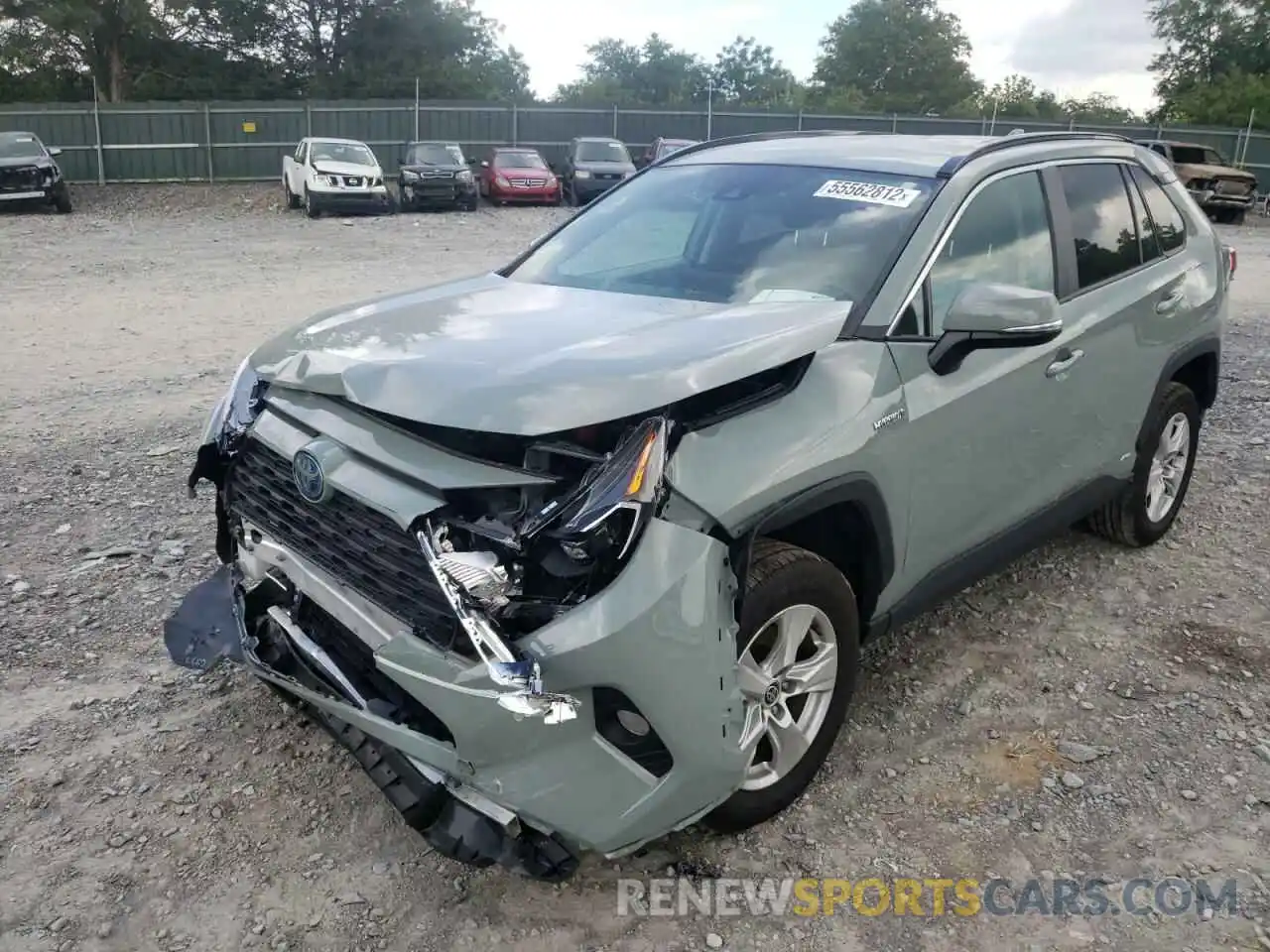 2 Photograph of a damaged car 4T3R6RFV3MU031337 TOYOTA RAV4 2021