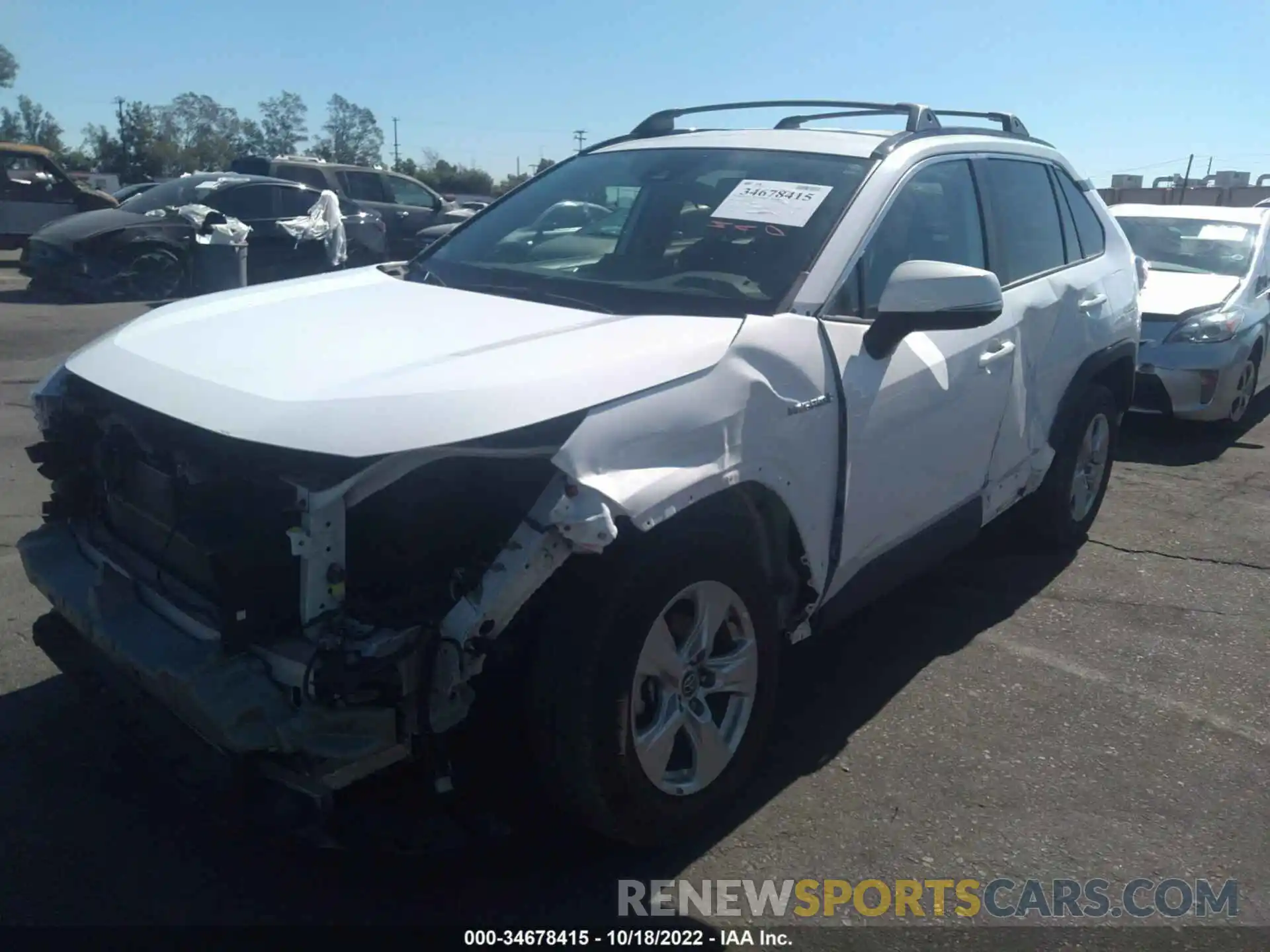 2 Photograph of a damaged car 4T3R6RFV7MU007266 TOYOTA RAV4 2021