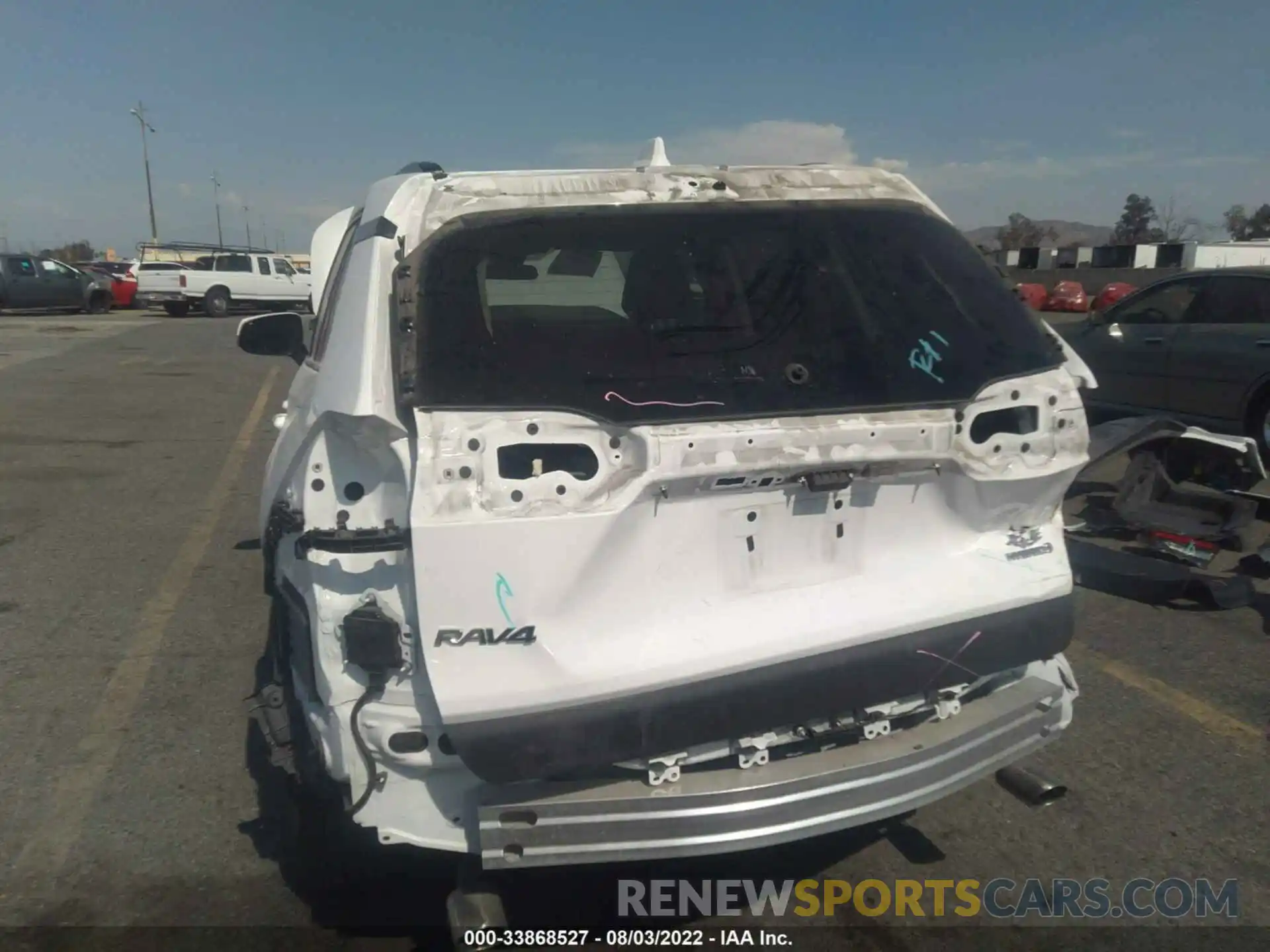 6 Photograph of a damaged car 4T3R6RFV8MU022973 TOYOTA RAV4 2021