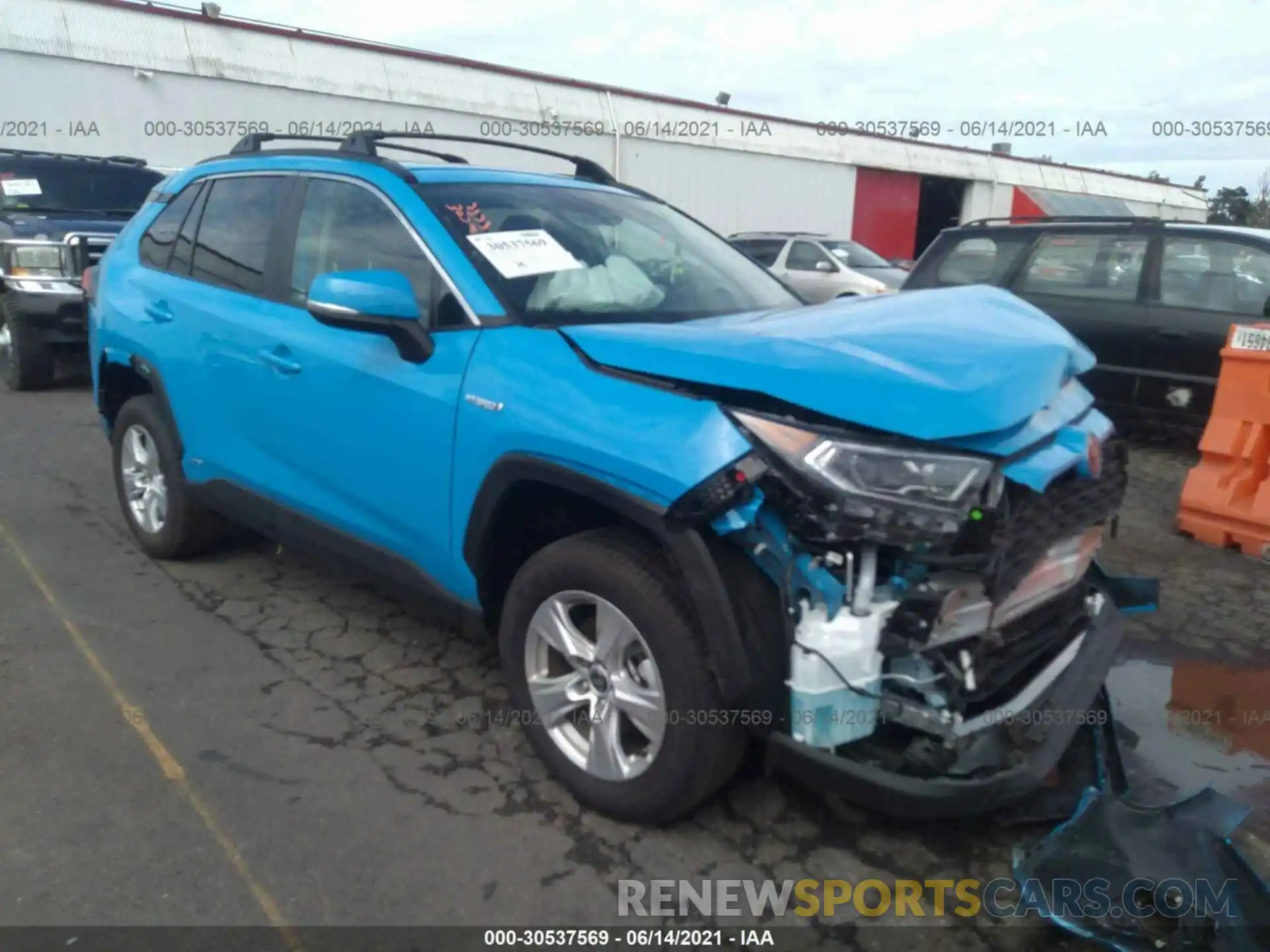 1 Photograph of a damaged car 4T3R6RFVXMU028077 TOYOTA RAV4 2021