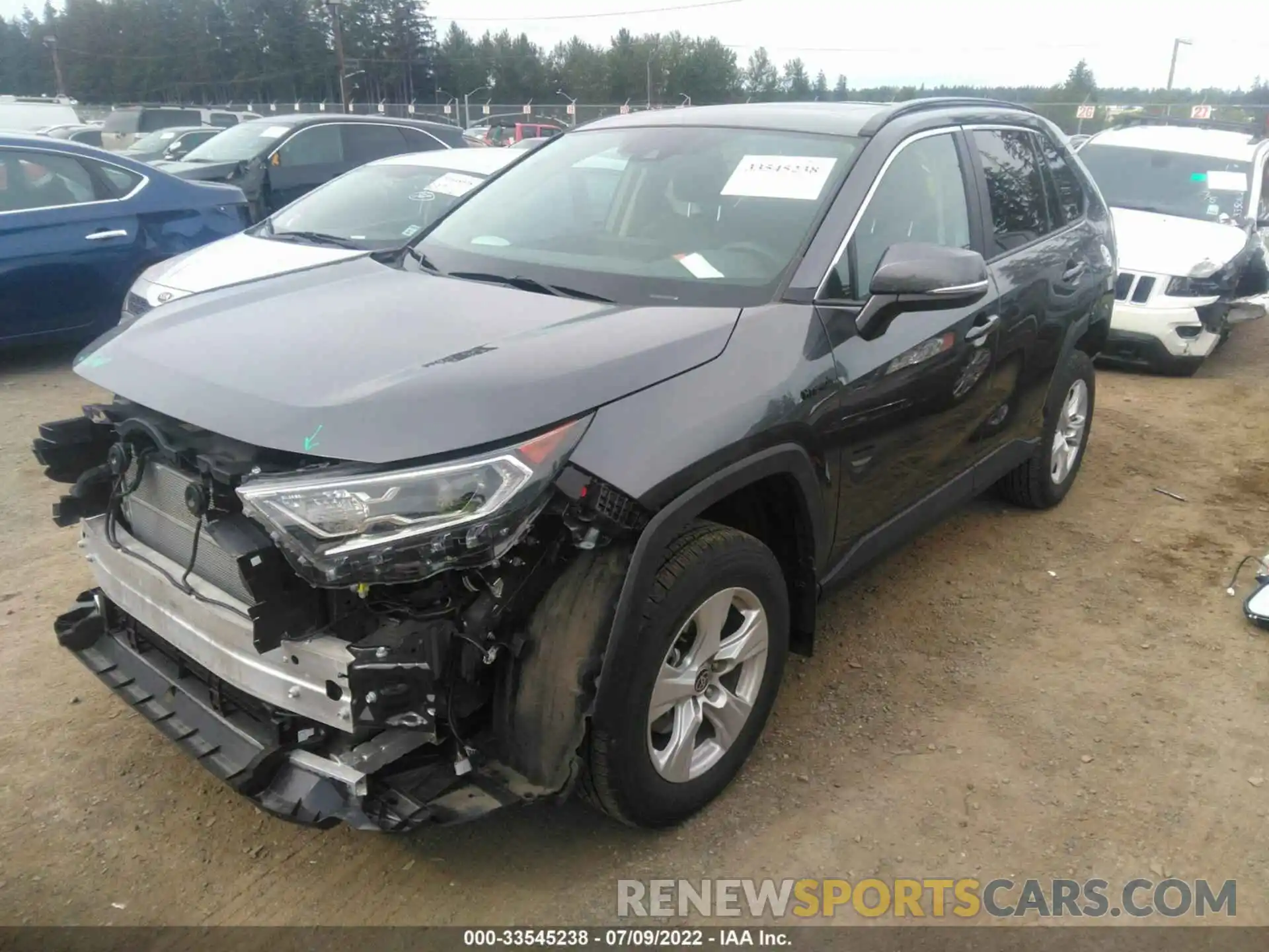 2 Photograph of a damaged car 4T3RWRFV1MU022443 TOYOTA RAV4 2021