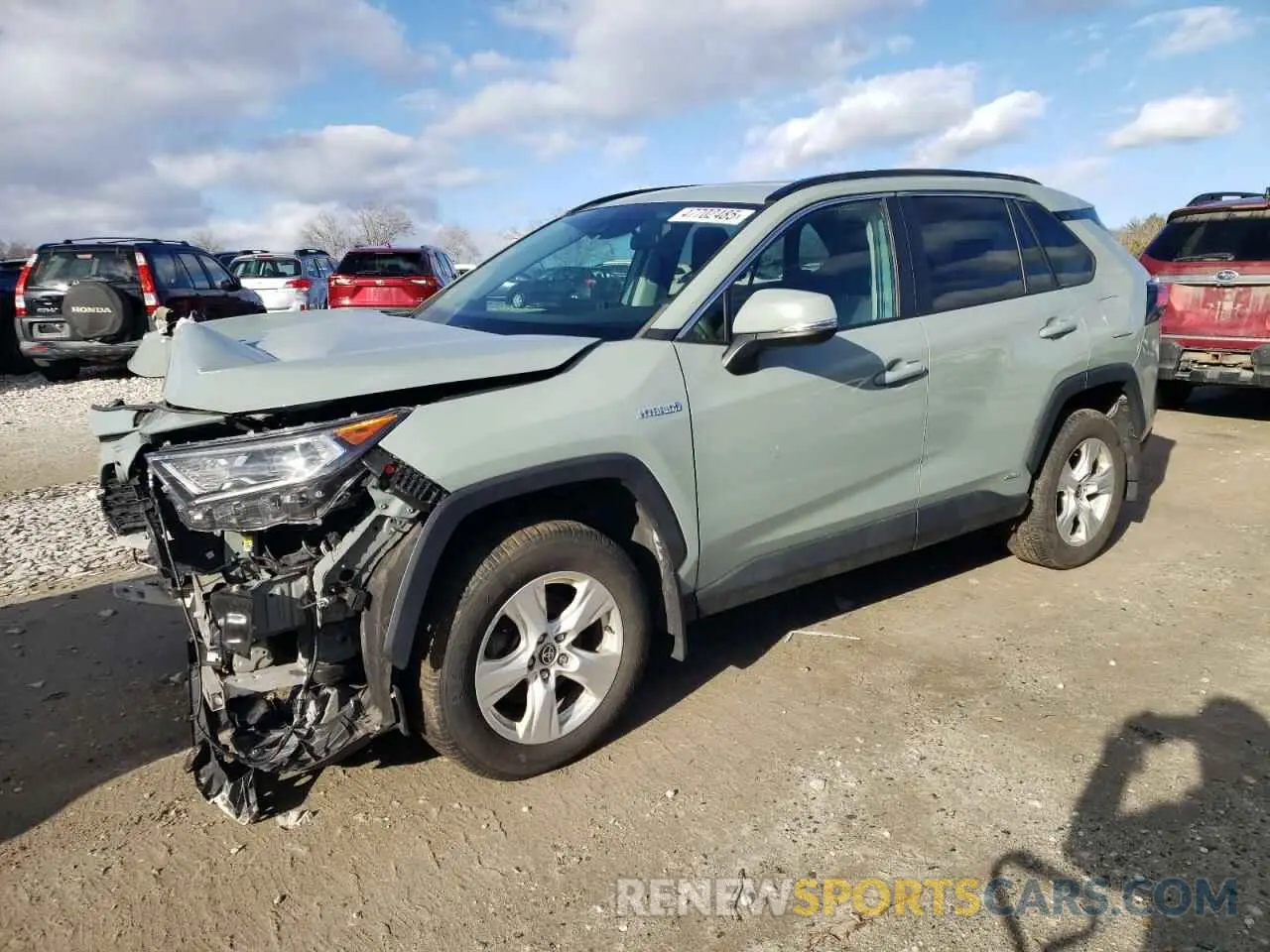 1 Photograph of a damaged car 4T3RWRFV2MU024945 TOYOTA RAV4 2021