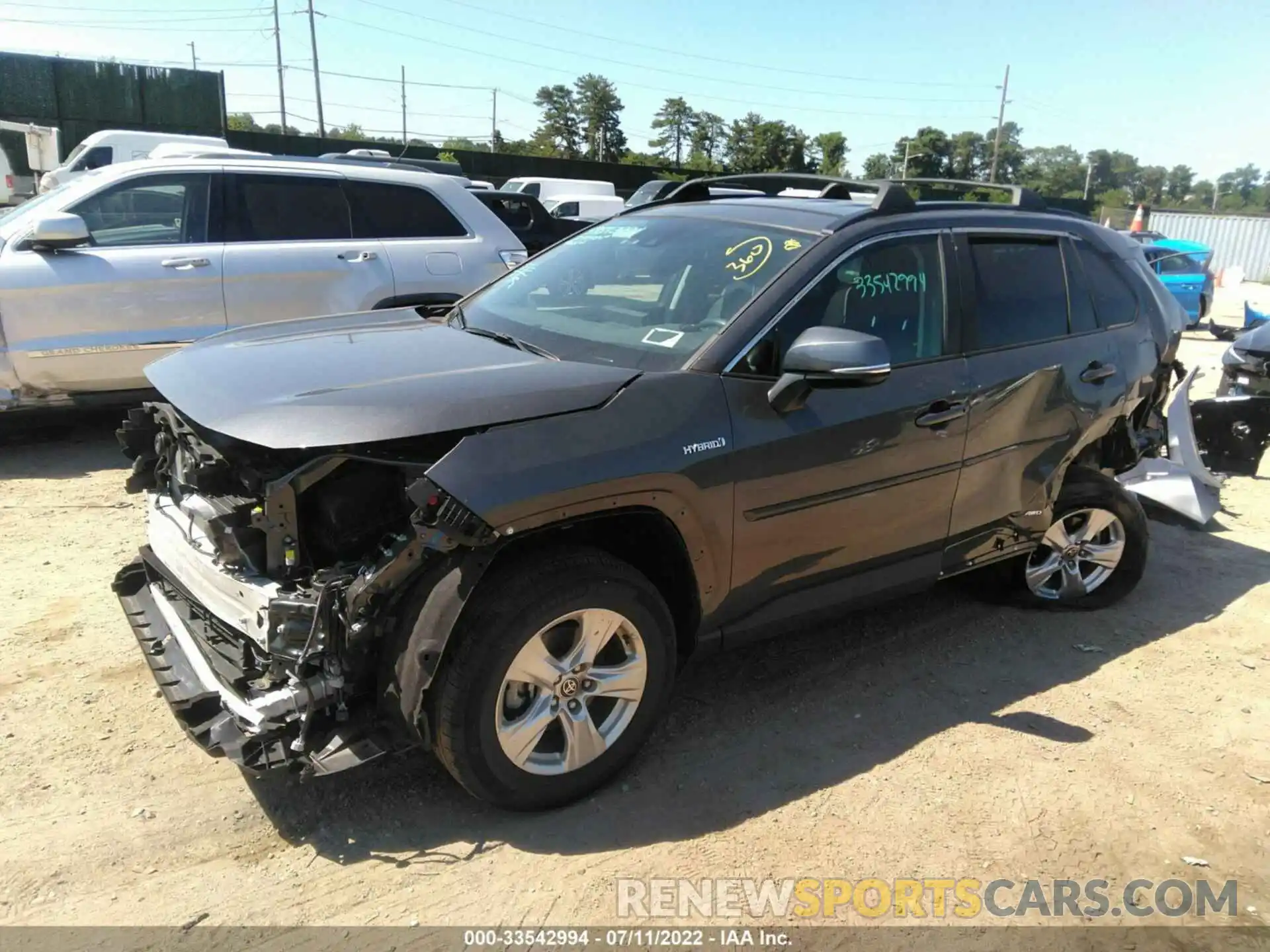 2 Photograph of a damaged car 4T3RWRFV3MU046405 TOYOTA RAV4 2021