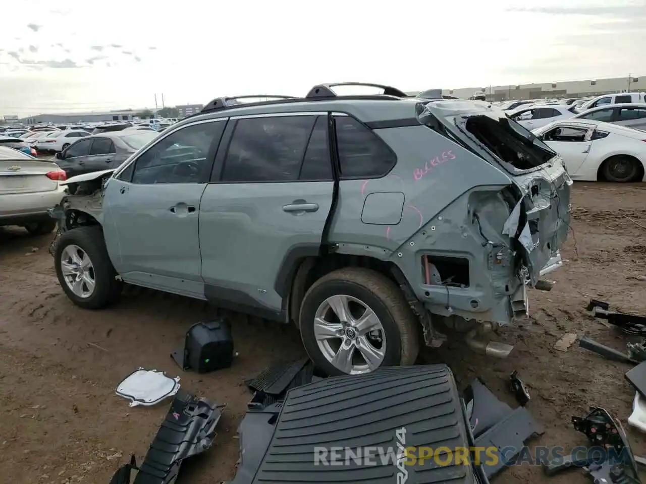 2 Photograph of a damaged car 4T3RWRFV4MU044601 TOYOTA RAV4 2021