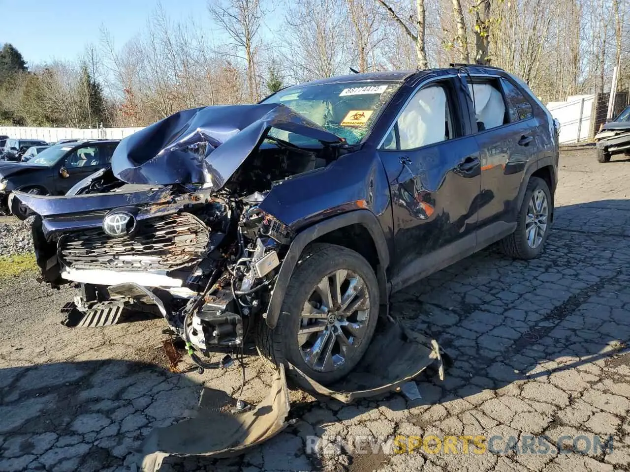 1 Photograph of a damaged car JTMA1RFV2MD075760 TOYOTA RAV4 2021