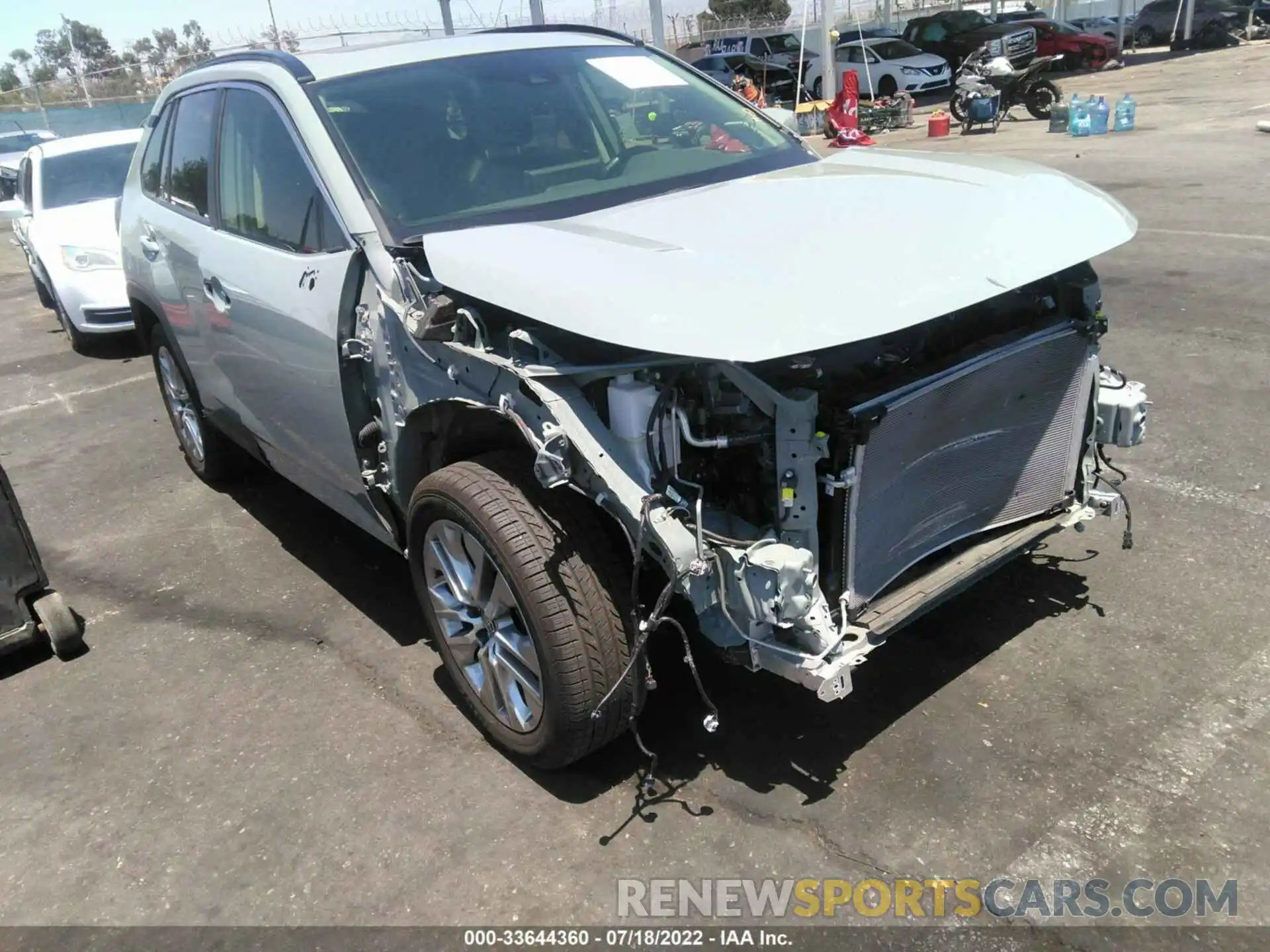 1 Photograph of a damaged car JTMA1RFV3MD077341 TOYOTA RAV4 2021