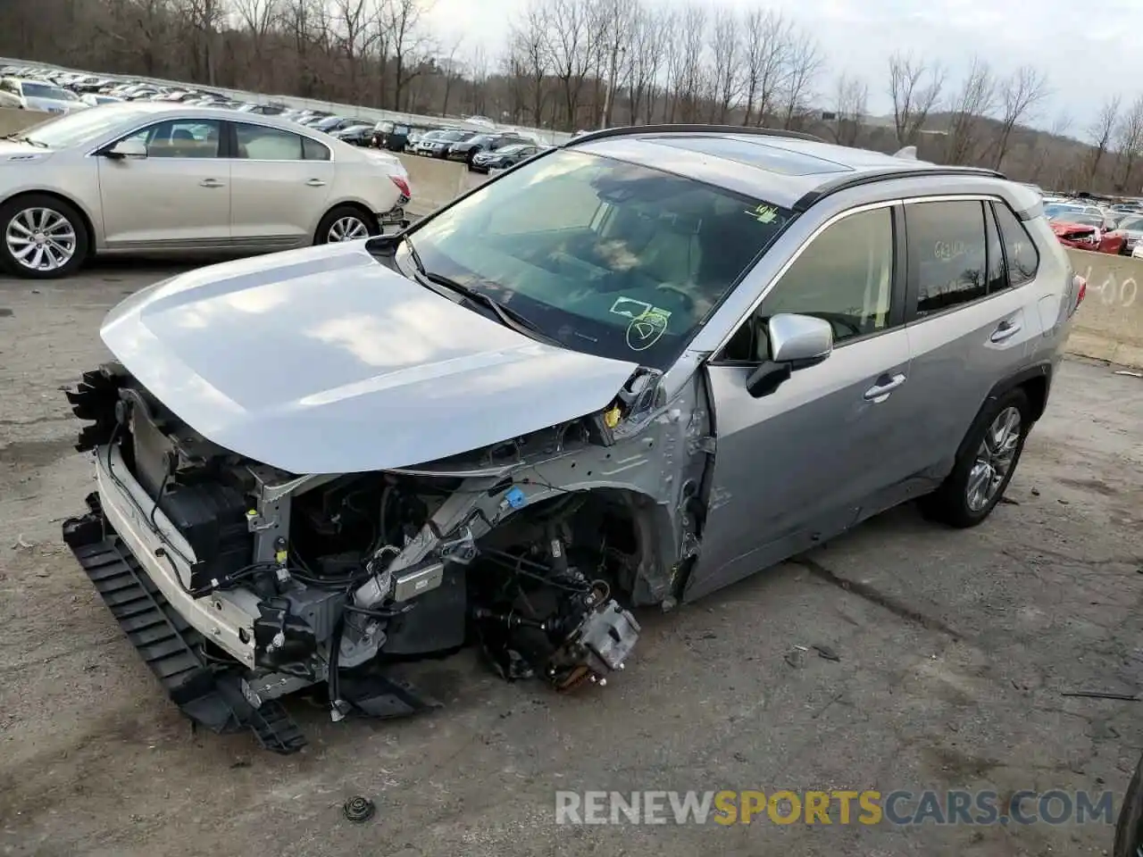 1 Photograph of a damaged car JTMA1RFV8MD070210 TOYOTA RAV4 2021