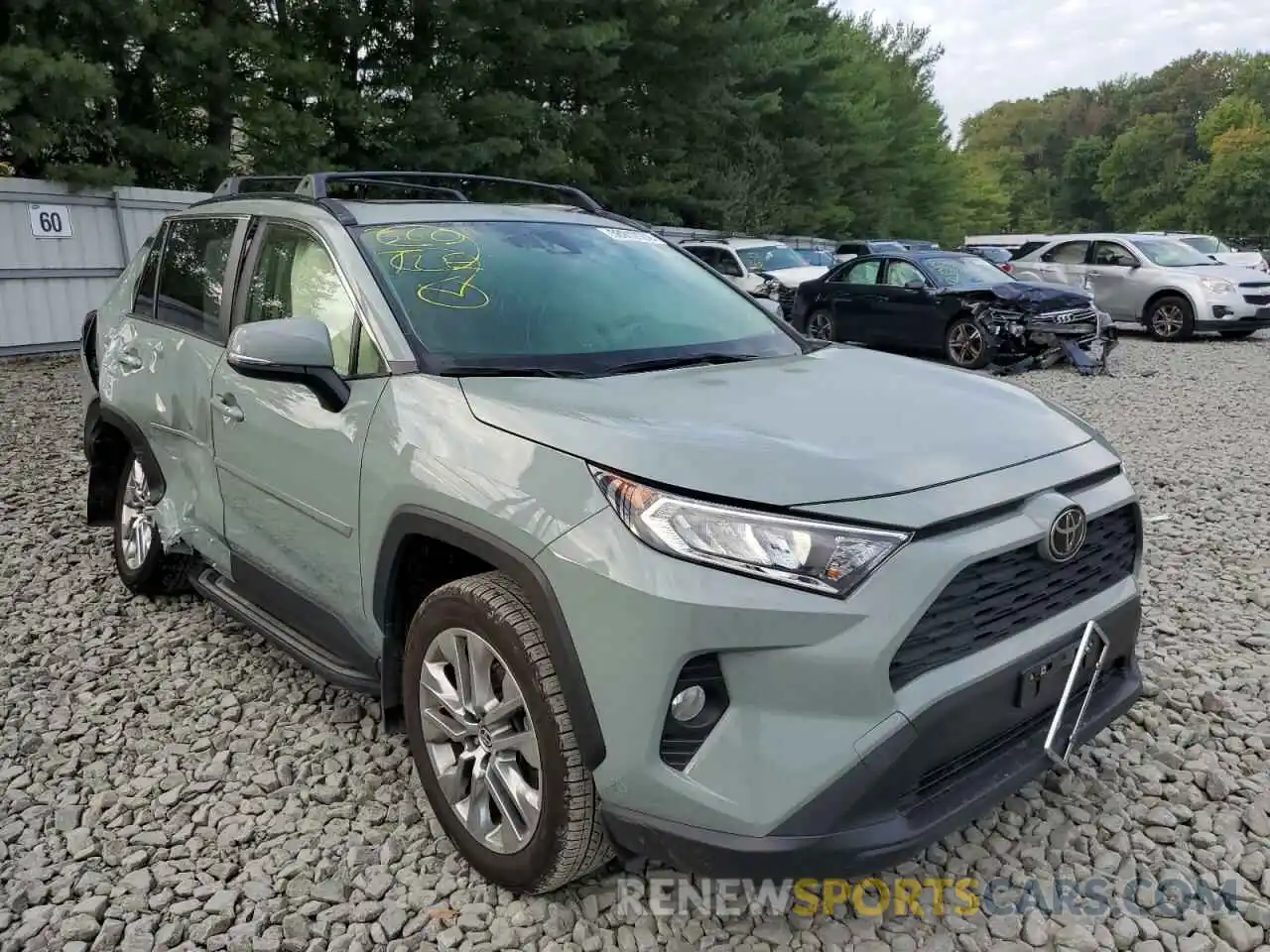 1 Photograph of a damaged car JTMA1RFV9MD073813 TOYOTA RAV4 2021