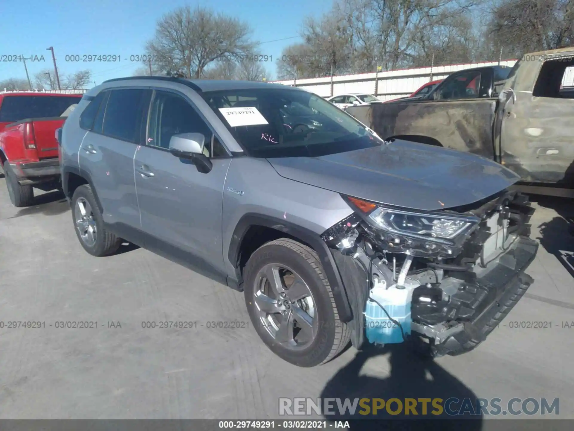 1 Photograph of a damaged car JTMB6RFV4MD008969 TOYOTA RAV4 2021