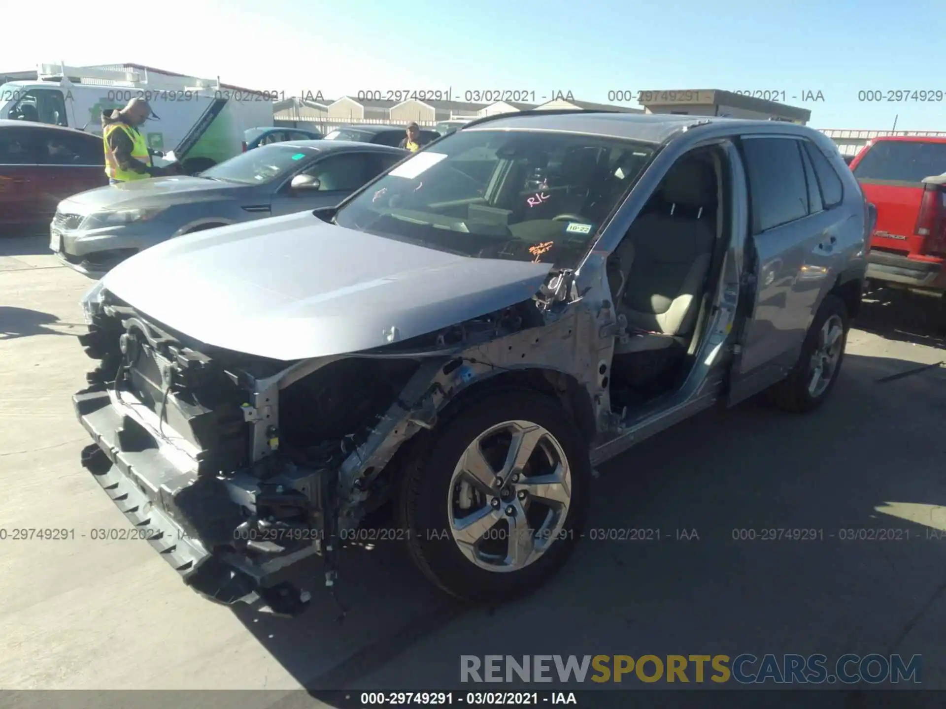 2 Photograph of a damaged car JTMB6RFV4MD008969 TOYOTA RAV4 2021