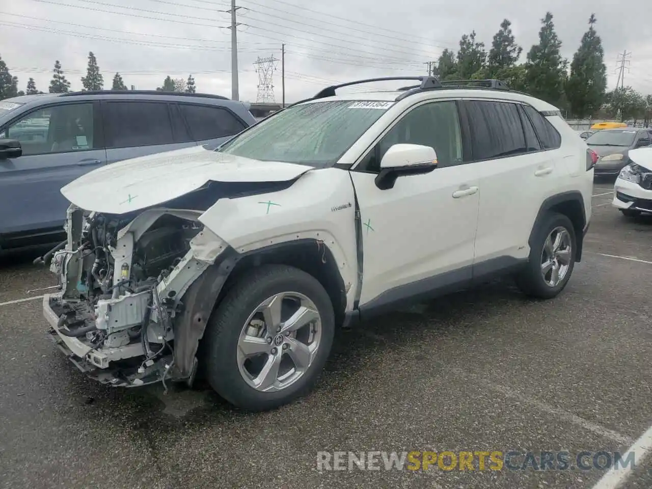 1 Photograph of a damaged car JTMB6RFV4MD039395 TOYOTA RAV4 2021