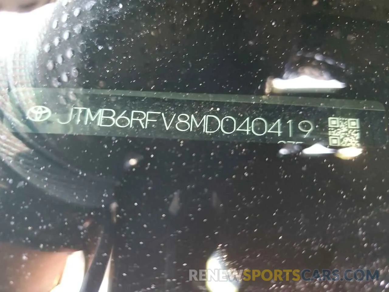 13 Photograph of a damaged car JTMB6RFV8MD040419 TOYOTA RAV4 2021