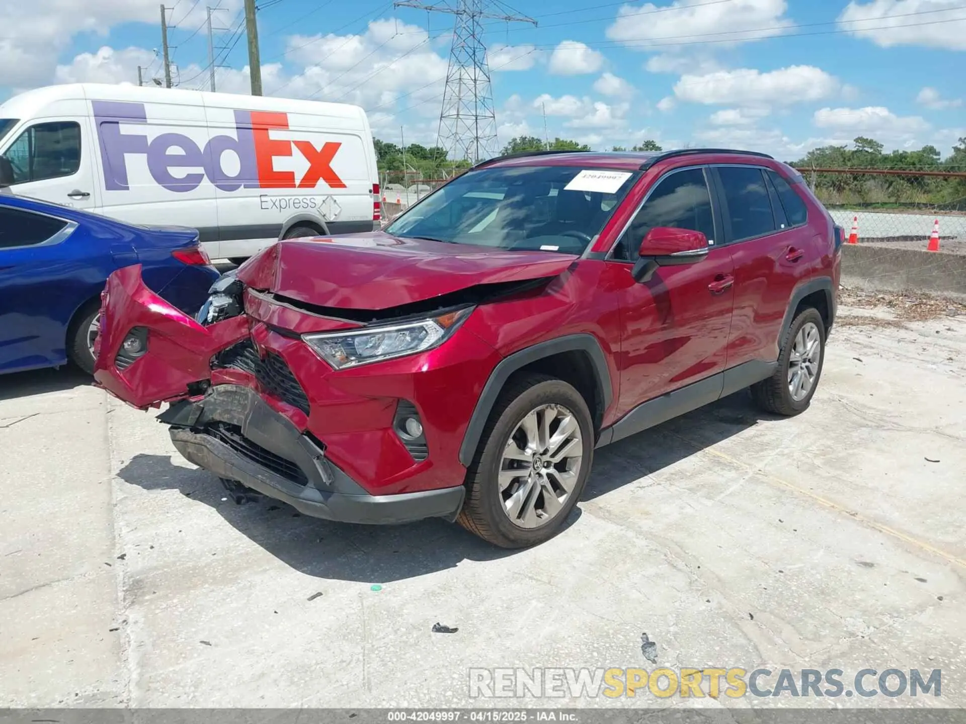 2 Photograph of a damaged car JTMC1RFV2MD080837 TOYOTA RAV4 2021
