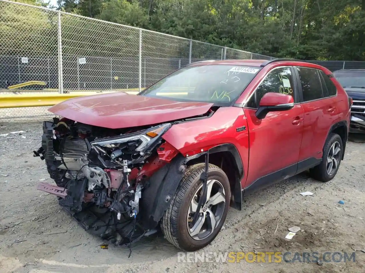 2 Photograph of a damaged car JTMCB3FV8MD069707 TOYOTA RAV4 2021