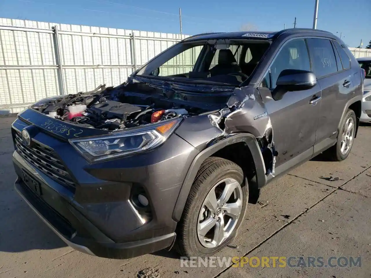 2 Photograph of a damaged car JTMD6RFV9MJ011201 TOYOTA RAV4 2021