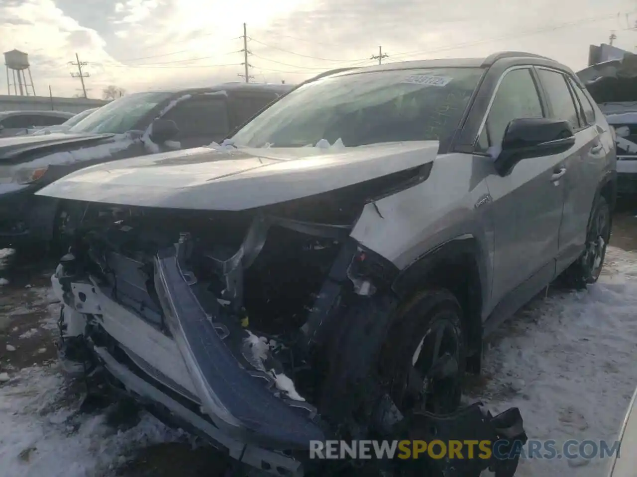 2 Photograph of a damaged car JTME6RFV0MJ009843 TOYOTA RAV4 2021