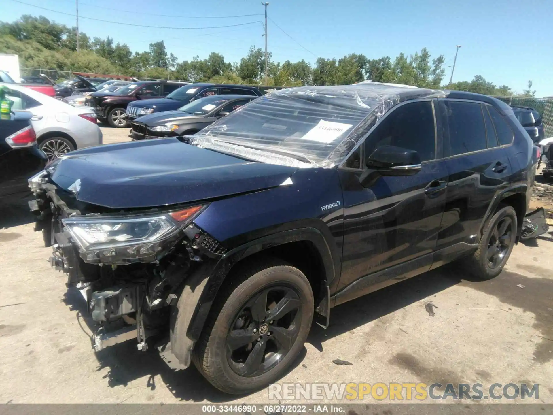 2 Photograph of a damaged car JTME6RFV2MJ010394 TOYOTA RAV4 2021