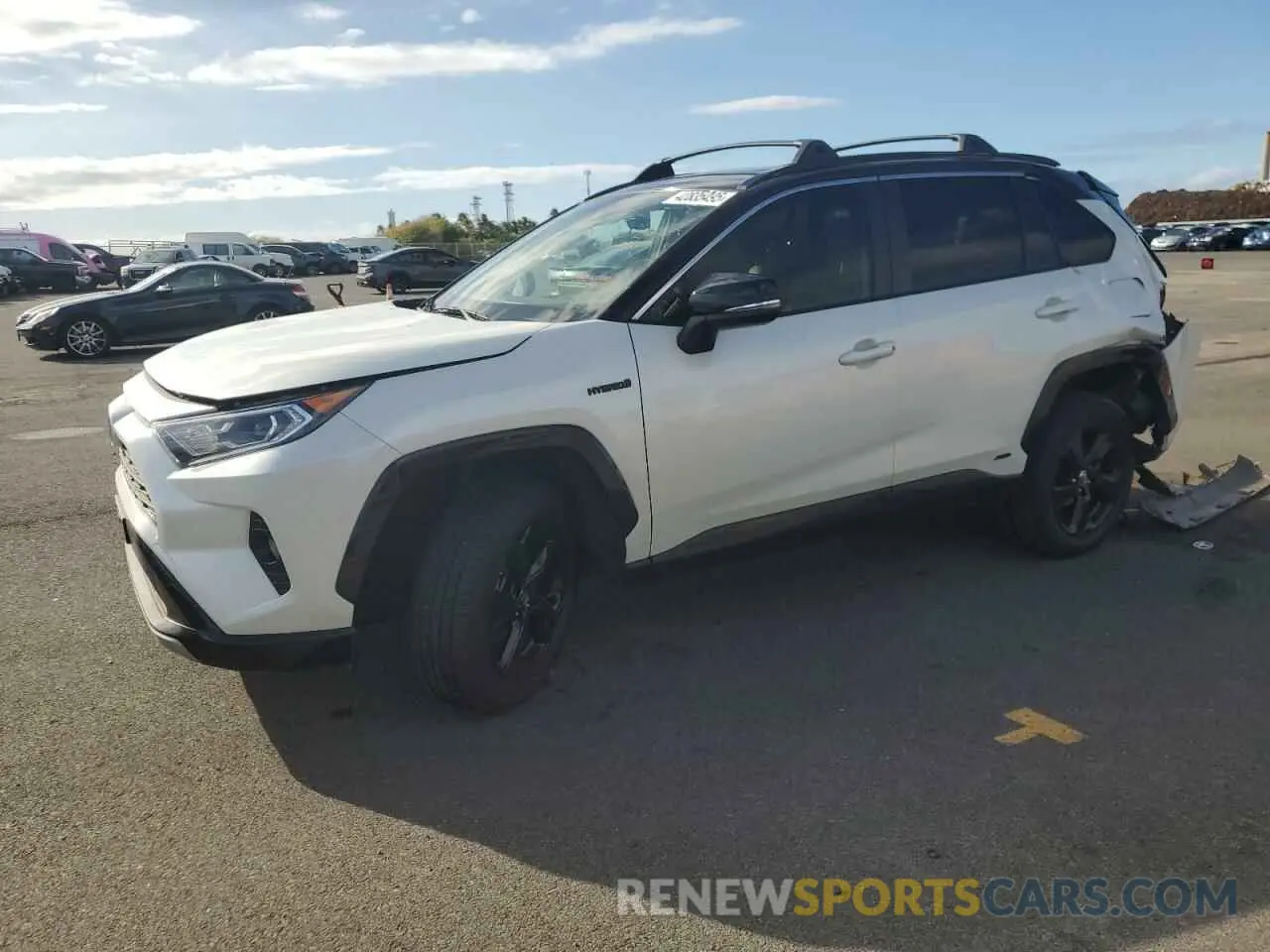 1 Photograph of a damaged car JTME6RFV9MJ011736 TOYOTA RAV4 2021