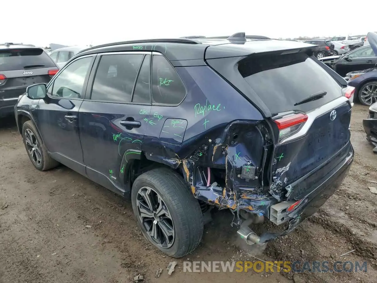 2 Photograph of a damaged car JTMEB3FV8MD012836 TOYOTA RAV4 2021