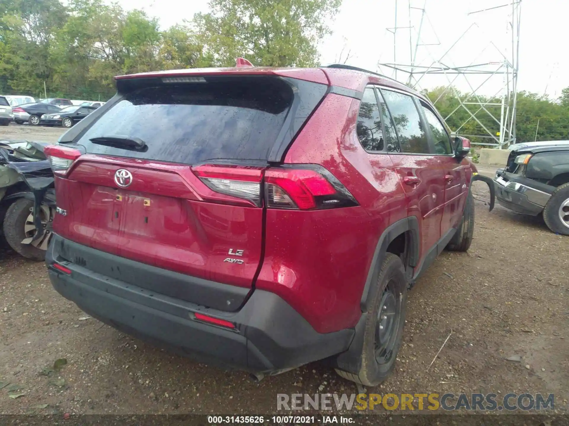 4 Photograph of a damaged car JTMG1RFV5MD069171 TOYOTA RAV4 2021