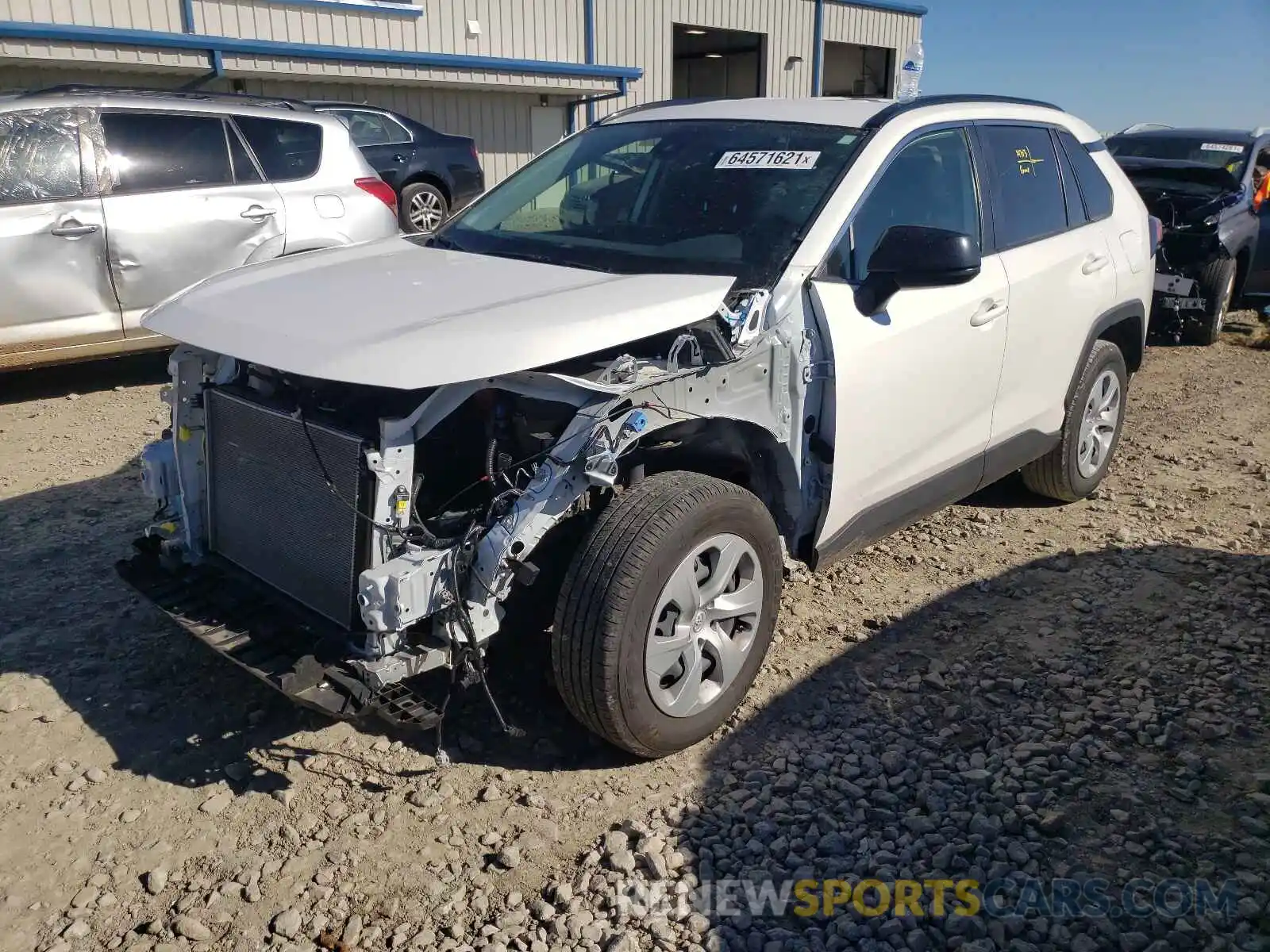 2 Photograph of a damaged car JTMH1RFVXMD068988 TOYOTA RAV4 2021