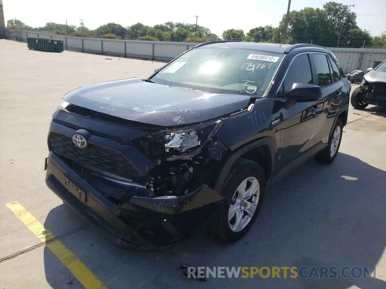 2 Photograph of a damaged car JTMLWRFV9MD131767 TOYOTA RAV4 2021