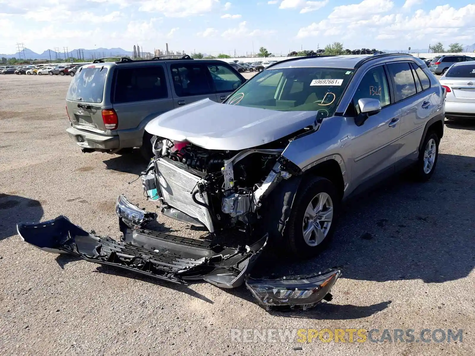 2 Photograph of a damaged car JTMMWRFV7MD114969 TOYOTA RAV4 2021