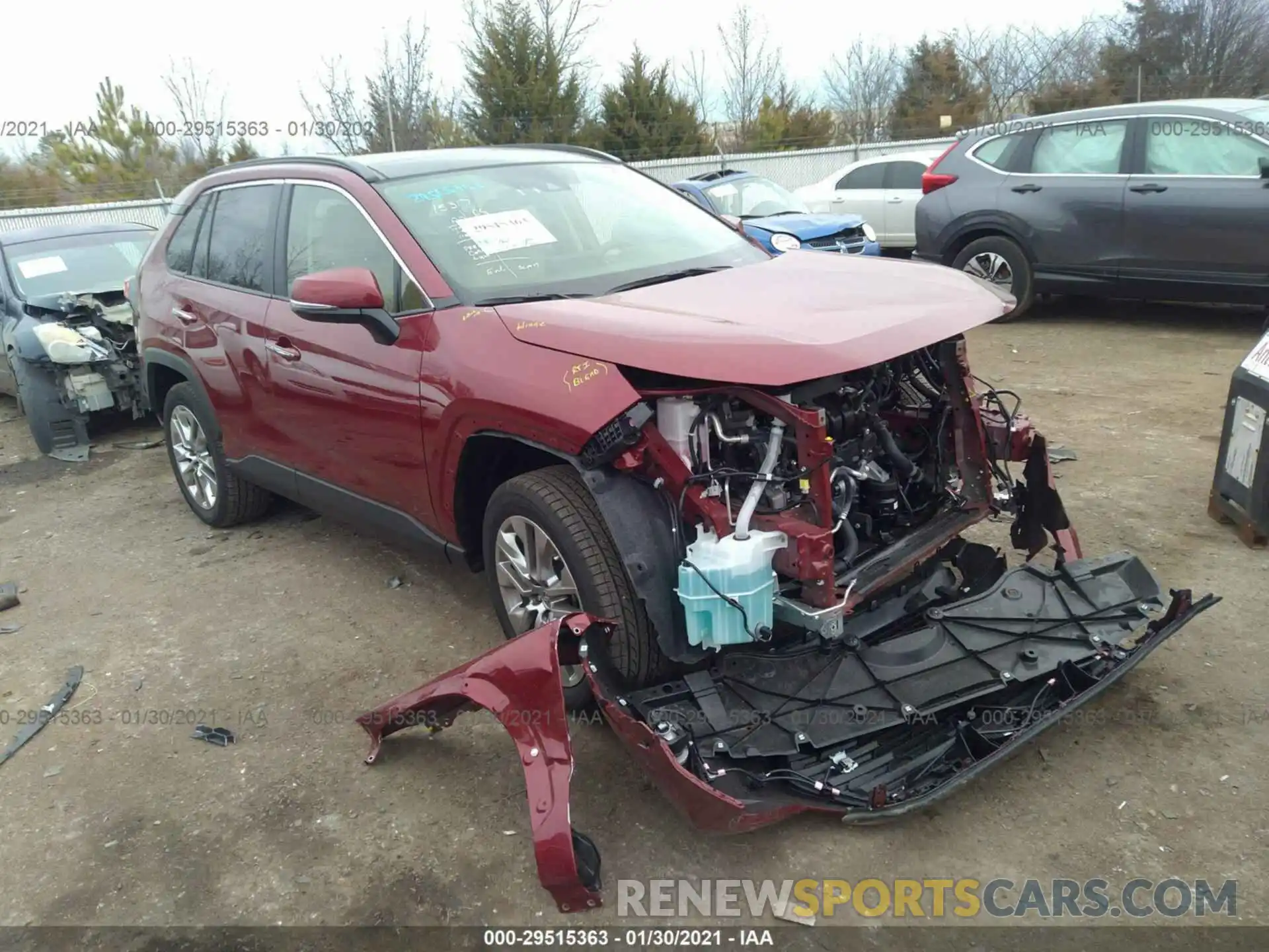 1 Photograph of a damaged car JTMN1RFV6MD071566 TOYOTA RAV4 2021