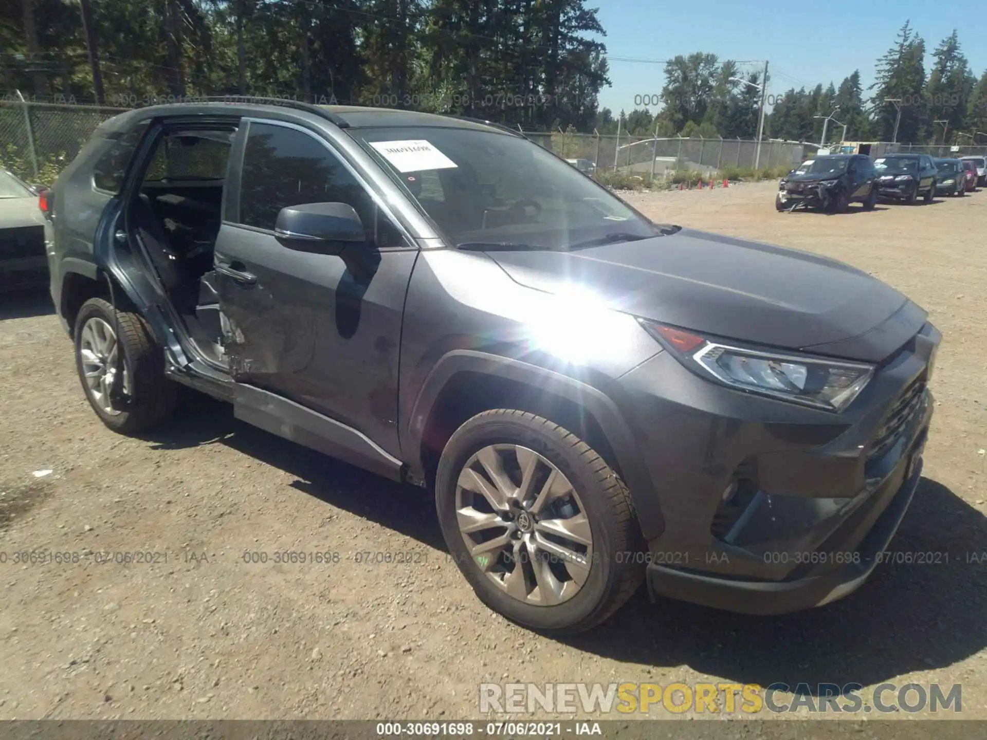 1 Photograph of a damaged car JTMN1RFV7MD080938 TOYOTA RAV4 2021