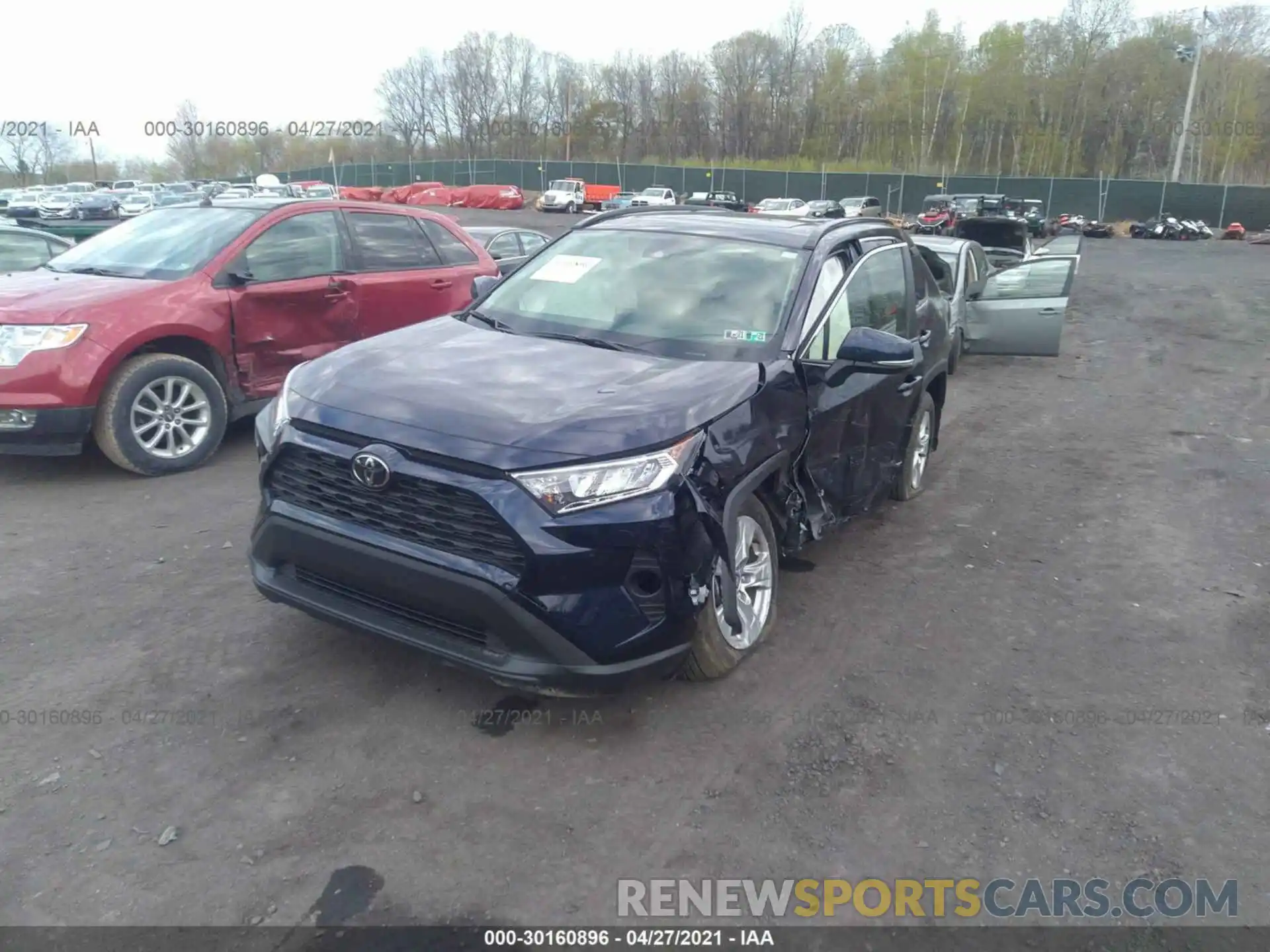 2 Photograph of a damaged car JTMP1RFV1MD069636 TOYOTA RAV4 2021