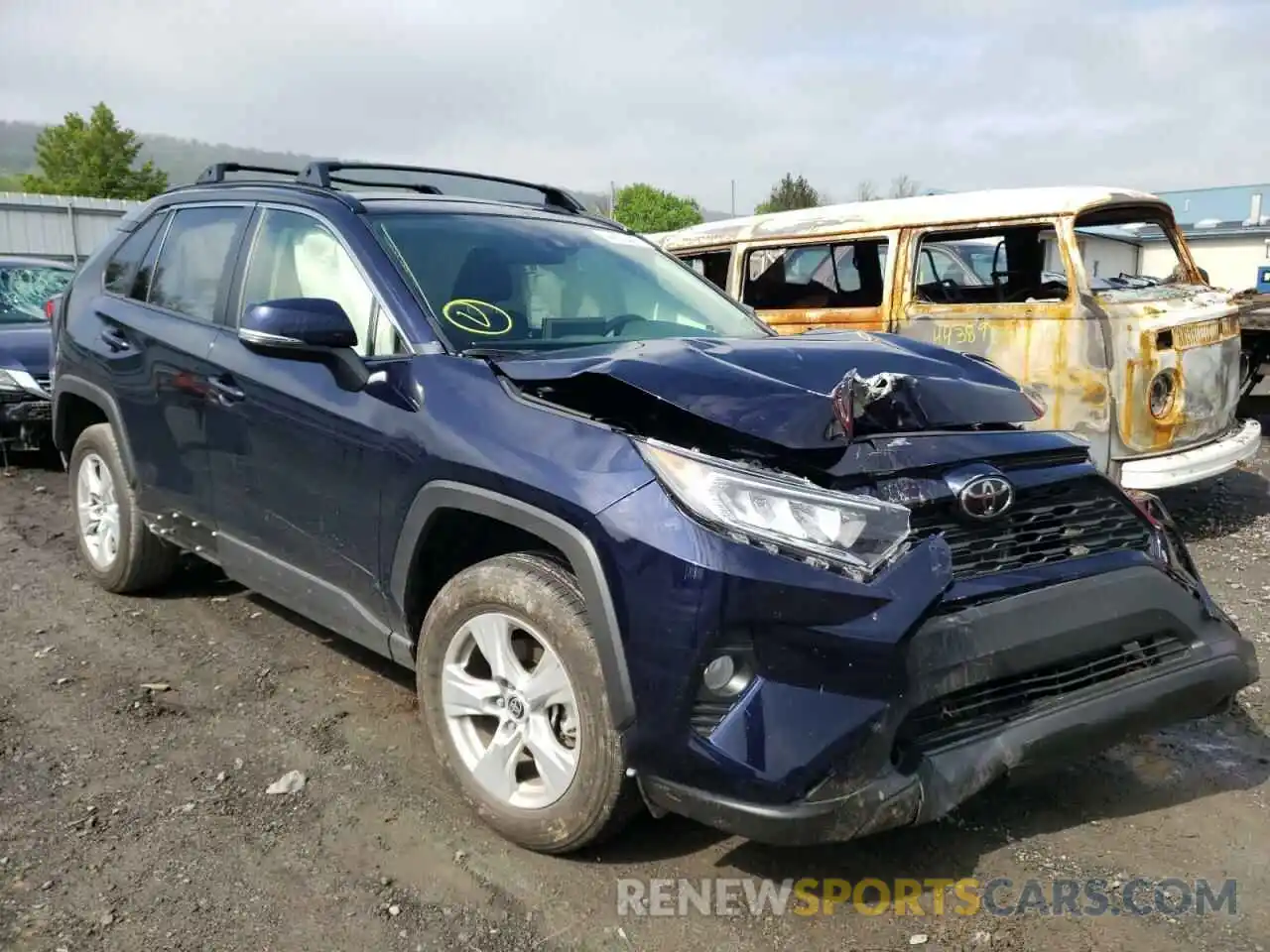 1 Photograph of a damaged car JTMP1RFV5MD076993 TOYOTA RAV4 2021