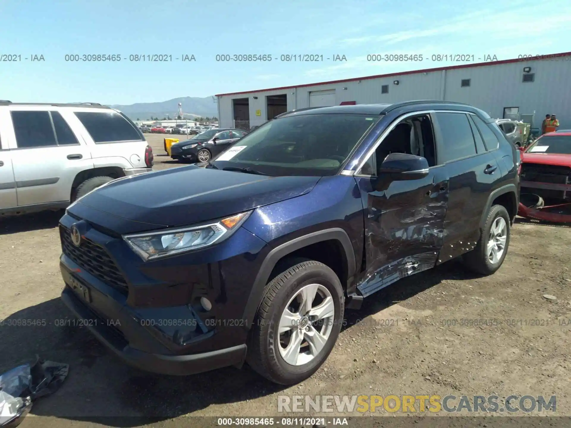 2 Photograph of a damaged car JTMP1RFV7MD074954 TOYOTA RAV4 2021