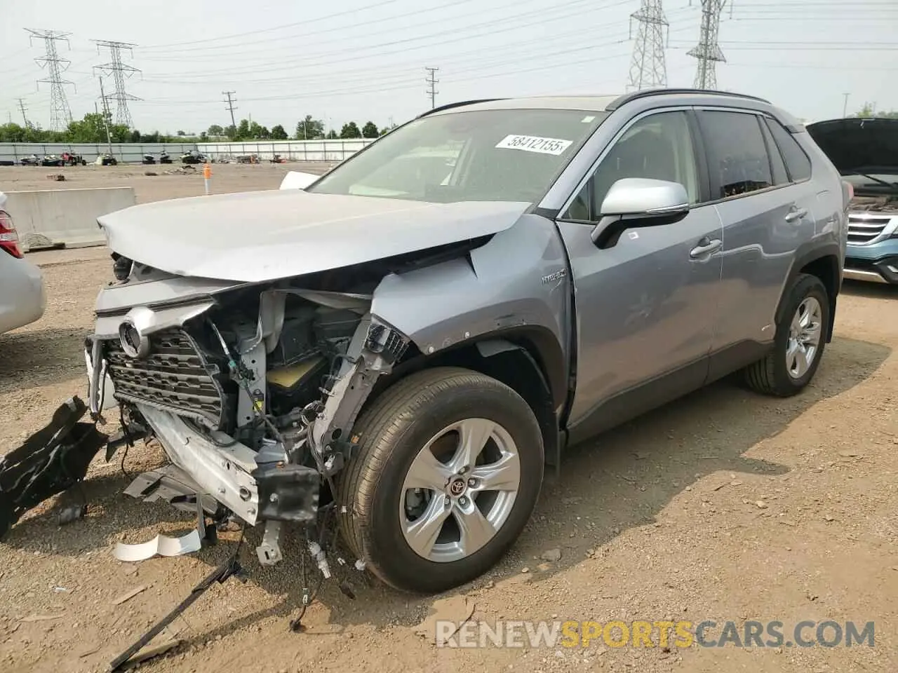 1 Photograph of a damaged car JTMRWRFV0MD120036 TOYOTA RAV4 2021