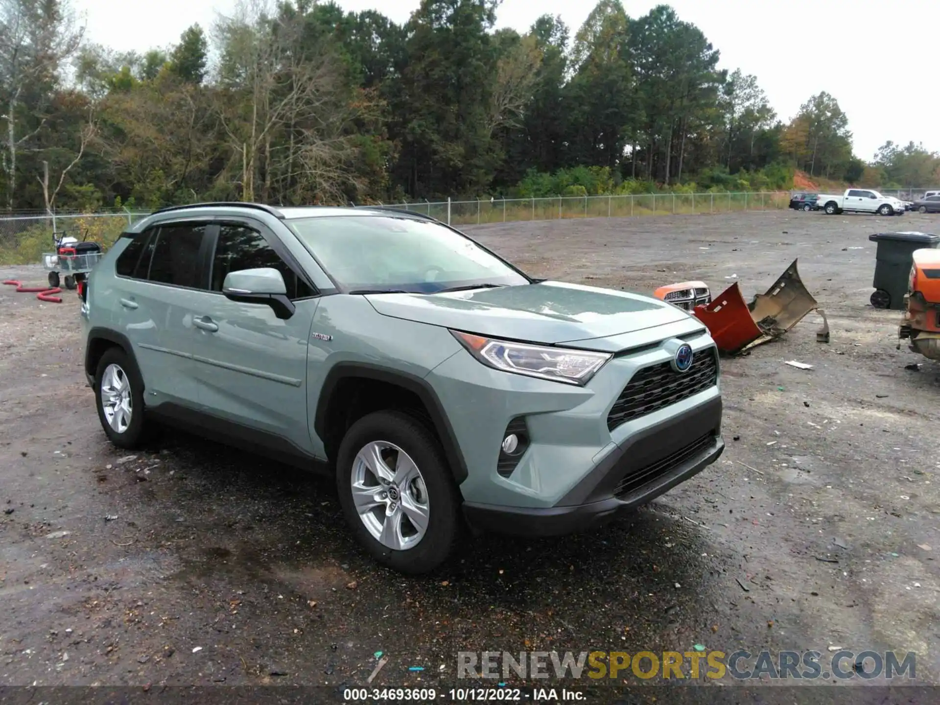 1 Photograph of a damaged car JTMRWRFV0MD120165 TOYOTA RAV4 2021