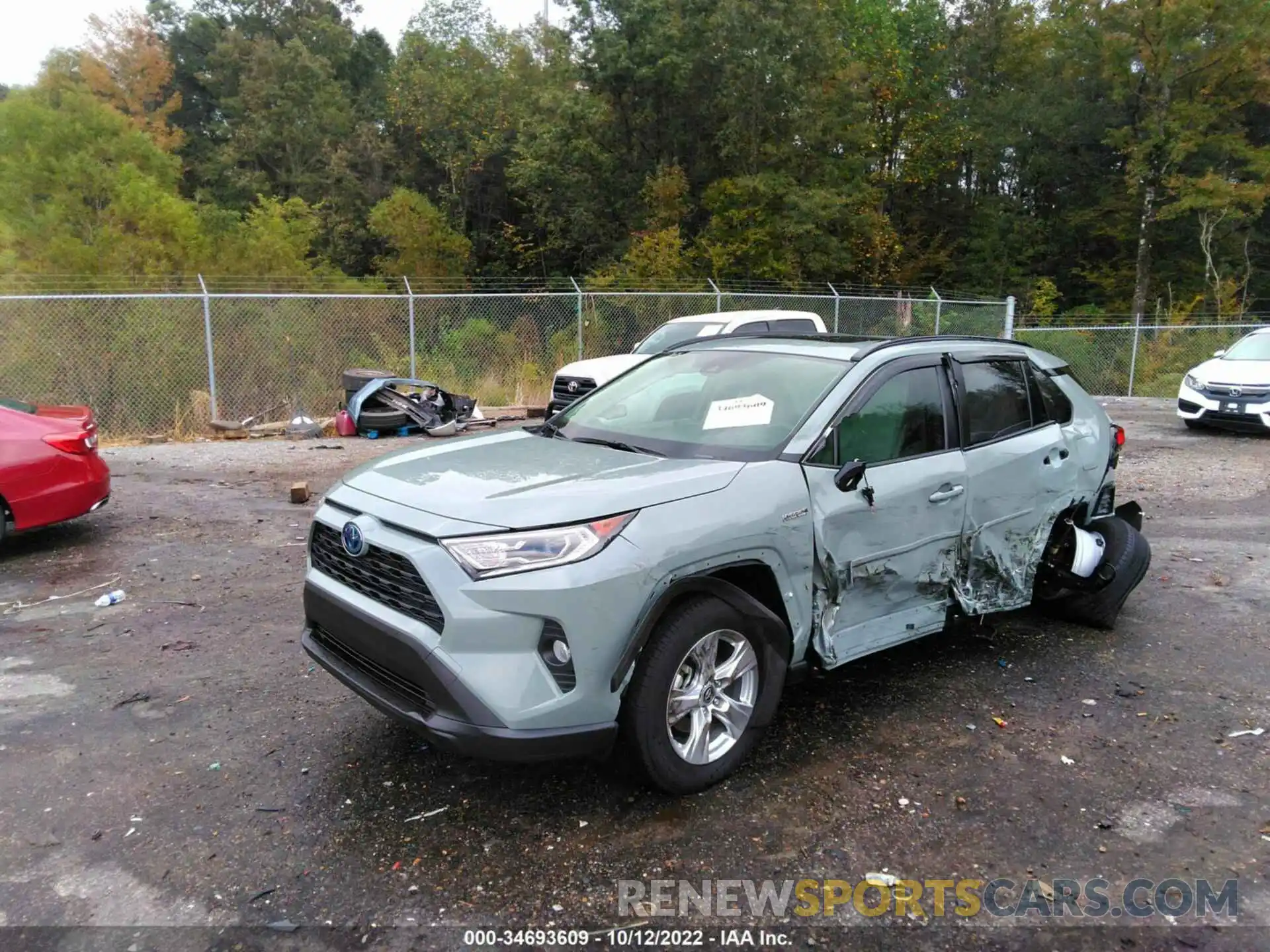 2 Photograph of a damaged car JTMRWRFV0MD120165 TOYOTA RAV4 2021