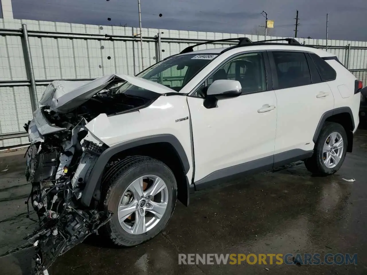 1 Photograph of a damaged car JTMRWRFV2MD125397 TOYOTA RAV4 2021