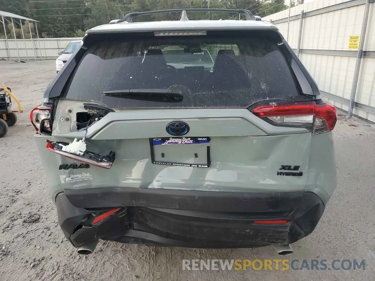 6 Photograph of a damaged car JTMRWRFV5MD136071 TOYOTA RAV4 2021