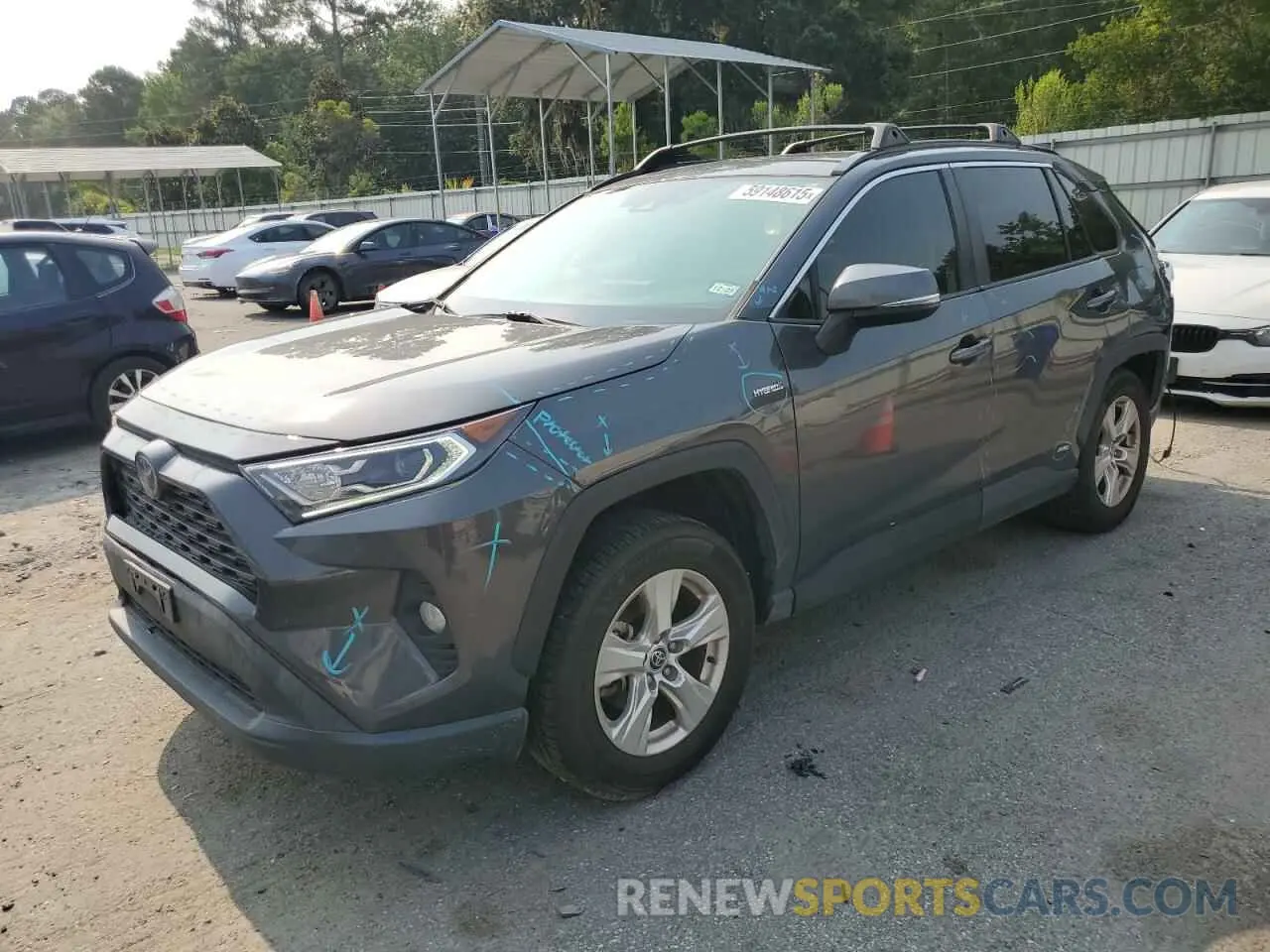 1 Photograph of a damaged car JTMRWRFVXMD126099 TOYOTA RAV4 2021