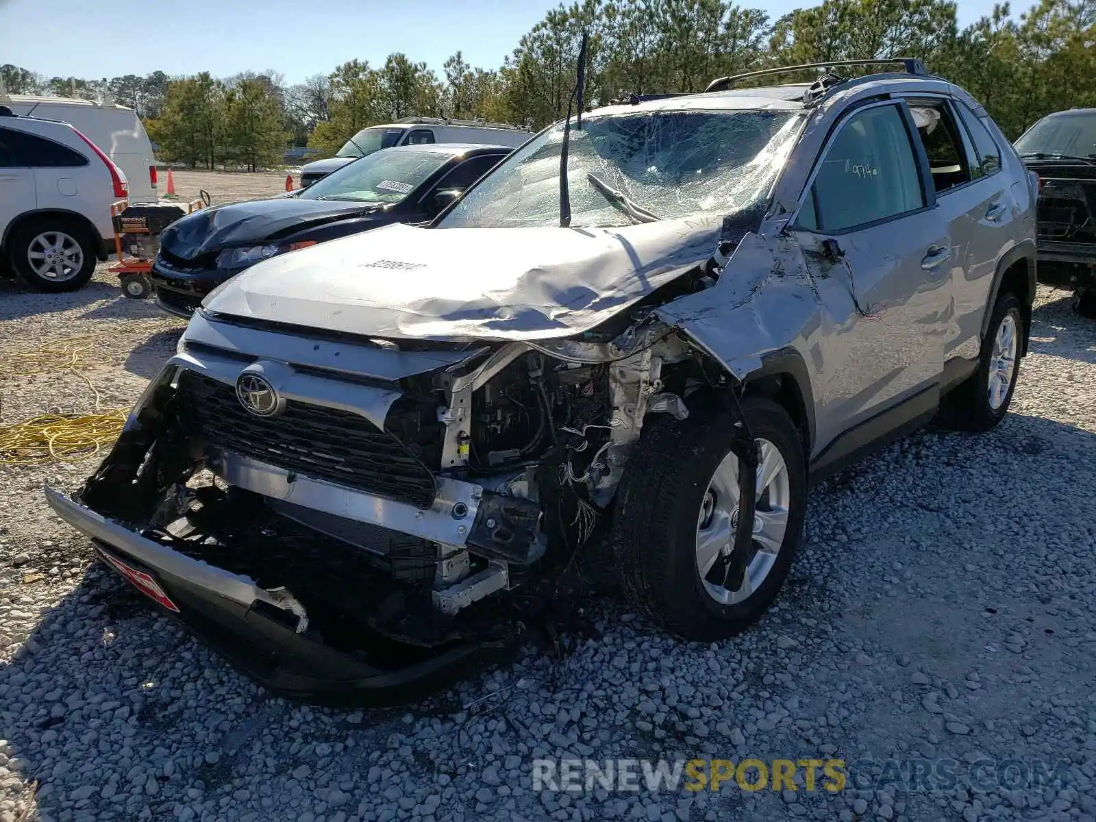 2 Photograph of a damaged car JTMW1RFV4MD069299 TOYOTA RAV4 2021