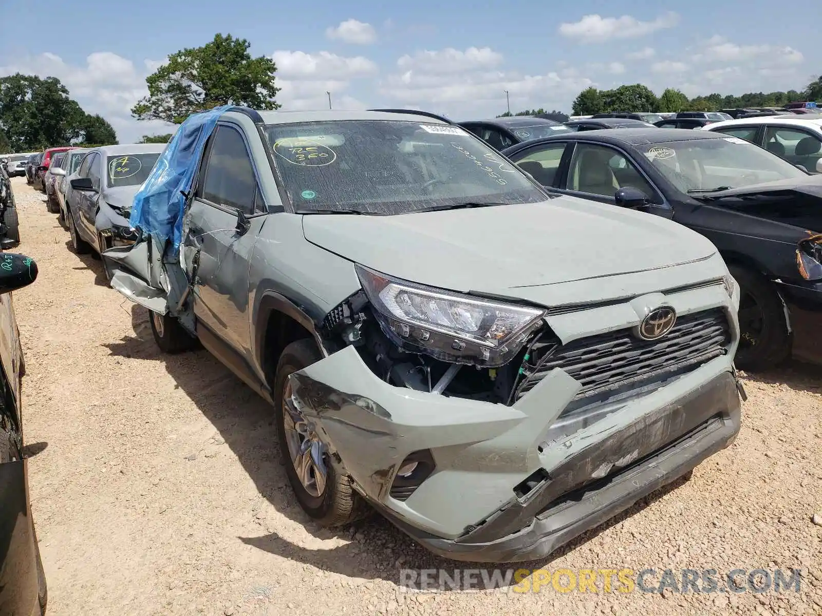 1 Photograph of a damaged car JTMW1RFV5MD064161 TOYOTA RAV4 2021