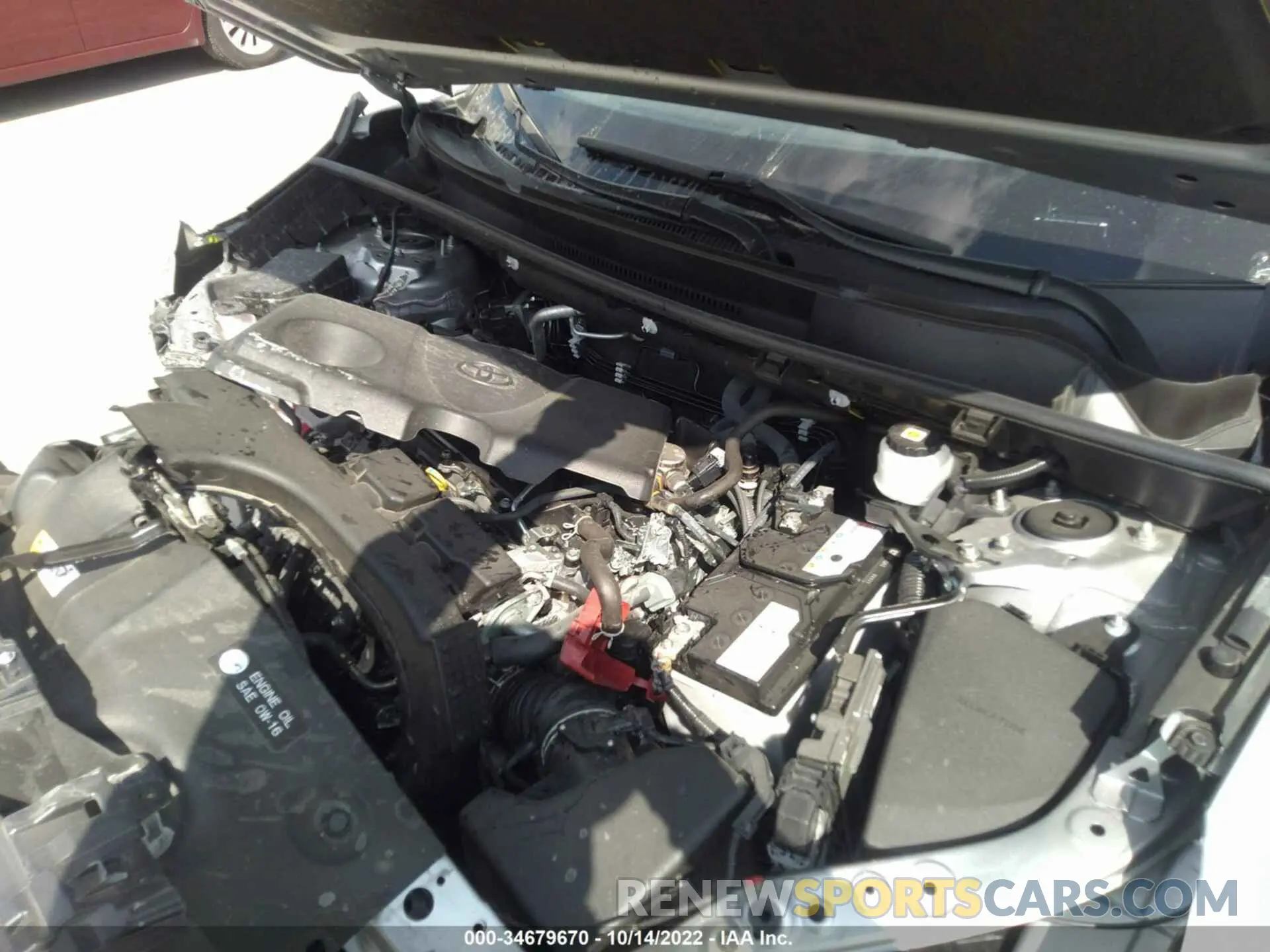 10 Photograph of a damaged car JTMW1RFV5MJ022817 TOYOTA RAV4 2021