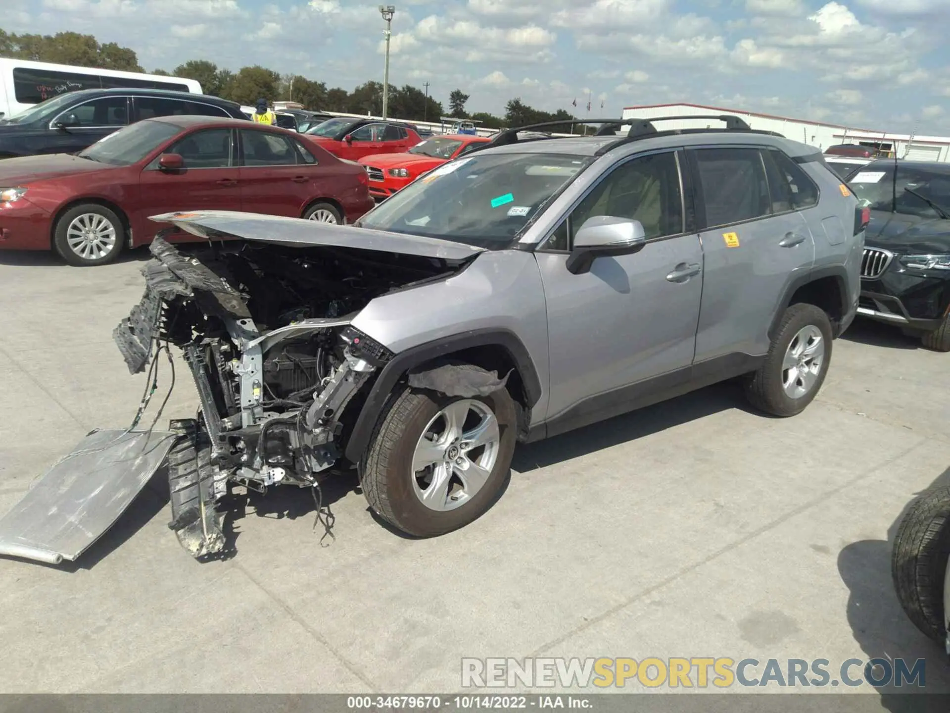 2 Photograph of a damaged car JTMW1RFV5MJ022817 TOYOTA RAV4 2021