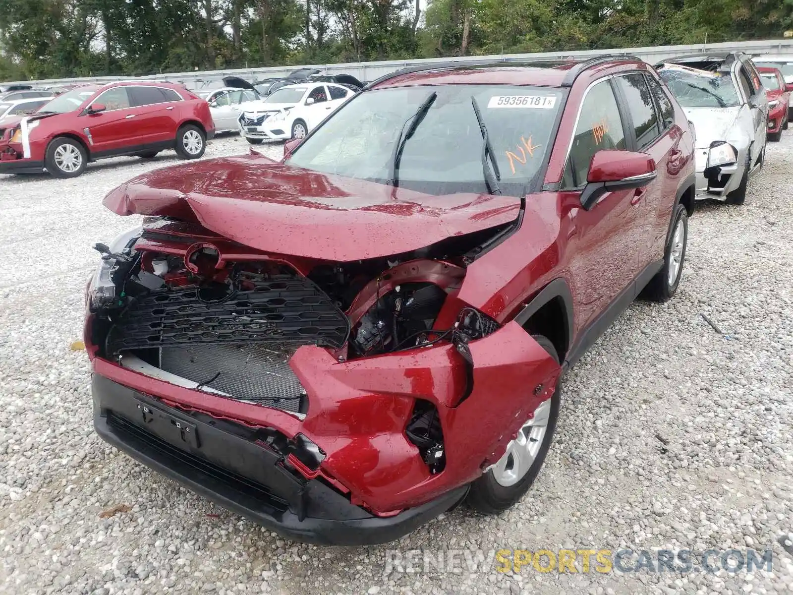 2 Photograph of a damaged car JTMW1RFV9MD071386 TOYOTA RAV4 2021