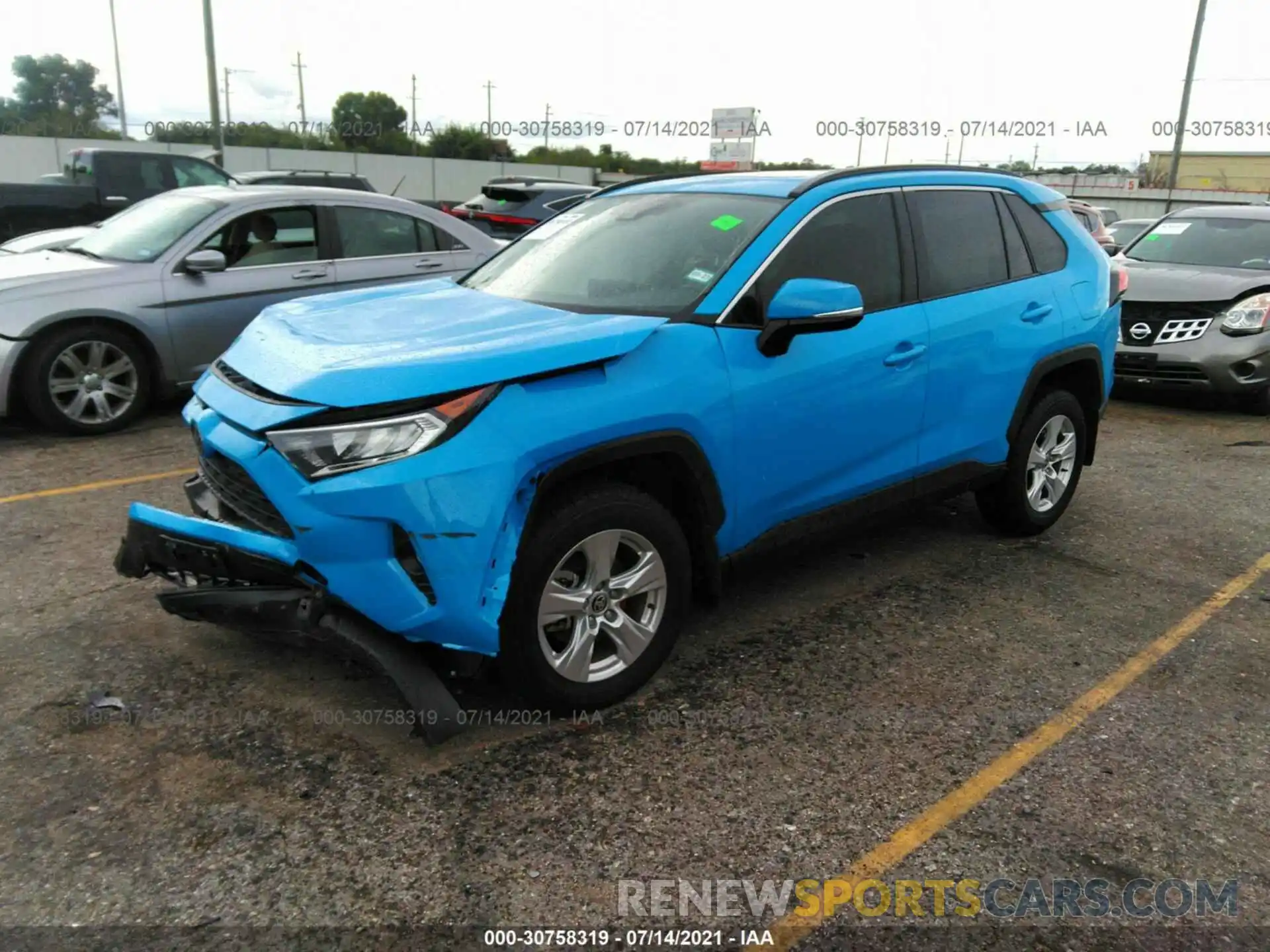 2 Photograph of a damaged car JTMW1RFVXMD070408 TOYOTA RAV4 2021